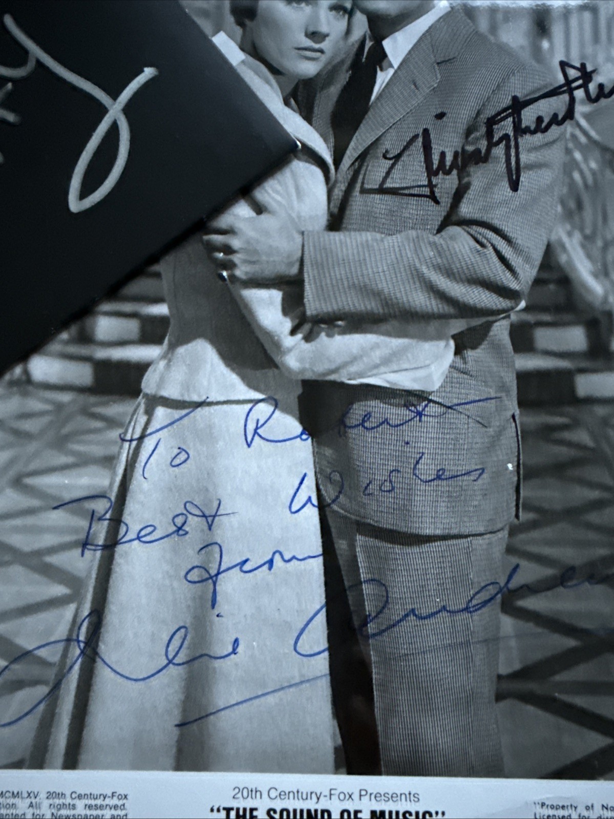 Julie Andrews & Christopher Plummer Signed Autograph JSA COA The Sound Of Music