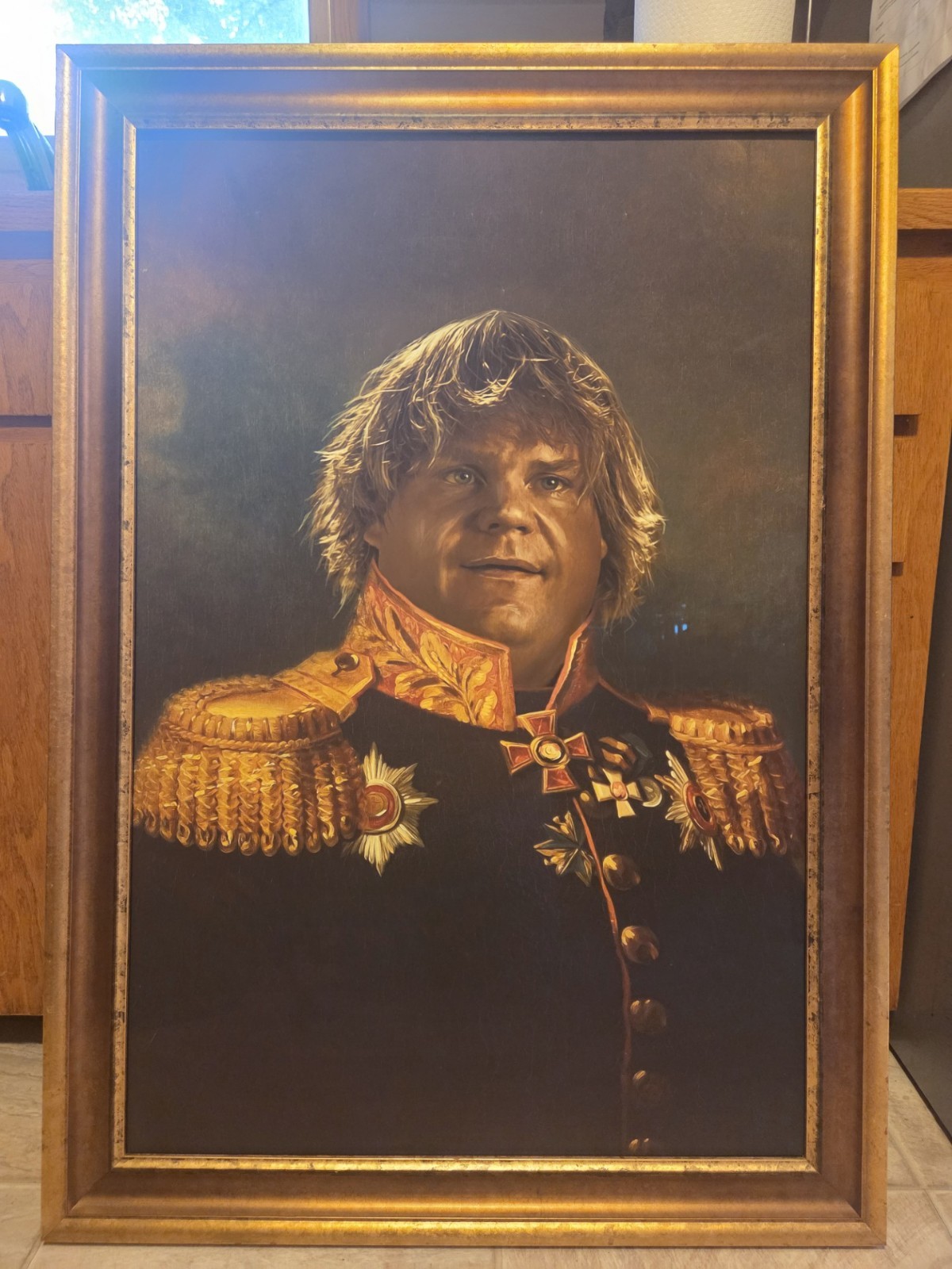 Beautiful Chris Farley Fine Art 40.5 x 24.5 Museum Quality Glass Great Frame