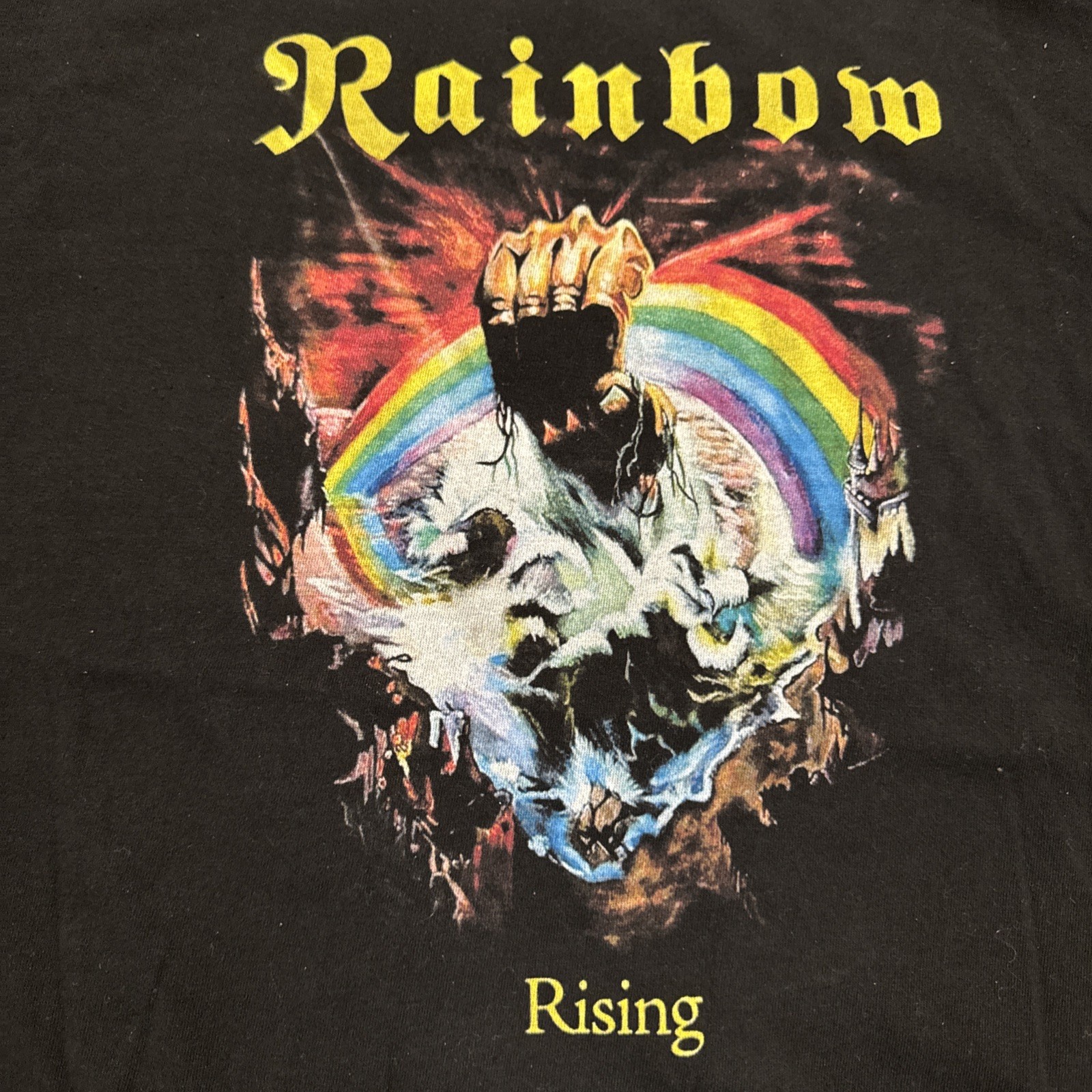 Ritchie Blackmore’s Rainbow Rising 2018 Russia Germany Tour Adult XXL Shirt Dio