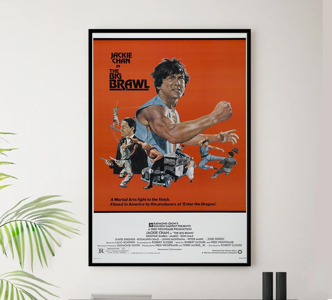 The Big Brawl – Jackie Chan – 1980 – Vintage Classic Kung Fu Movie Poster