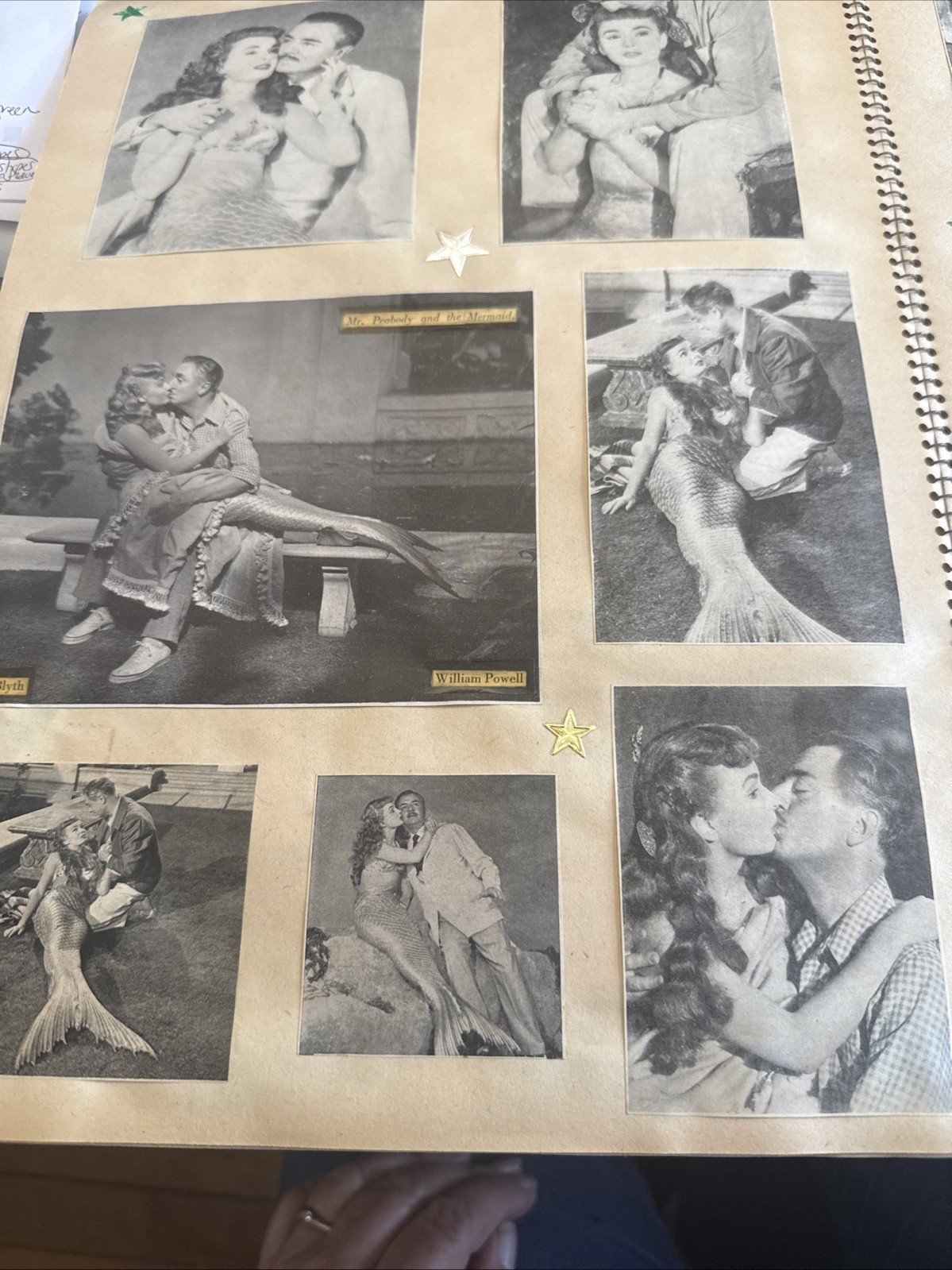 VTG Handmade Movie Star Celebrity Magazine Clippings Scrapbook 40s 30s 72 Pages