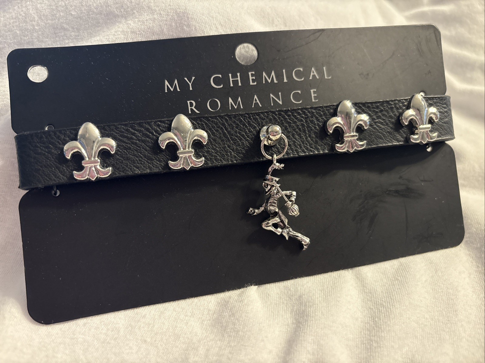 My Chemical Romance Pepe Black Parade Fleur-de-Lis Choker Necklace MCR