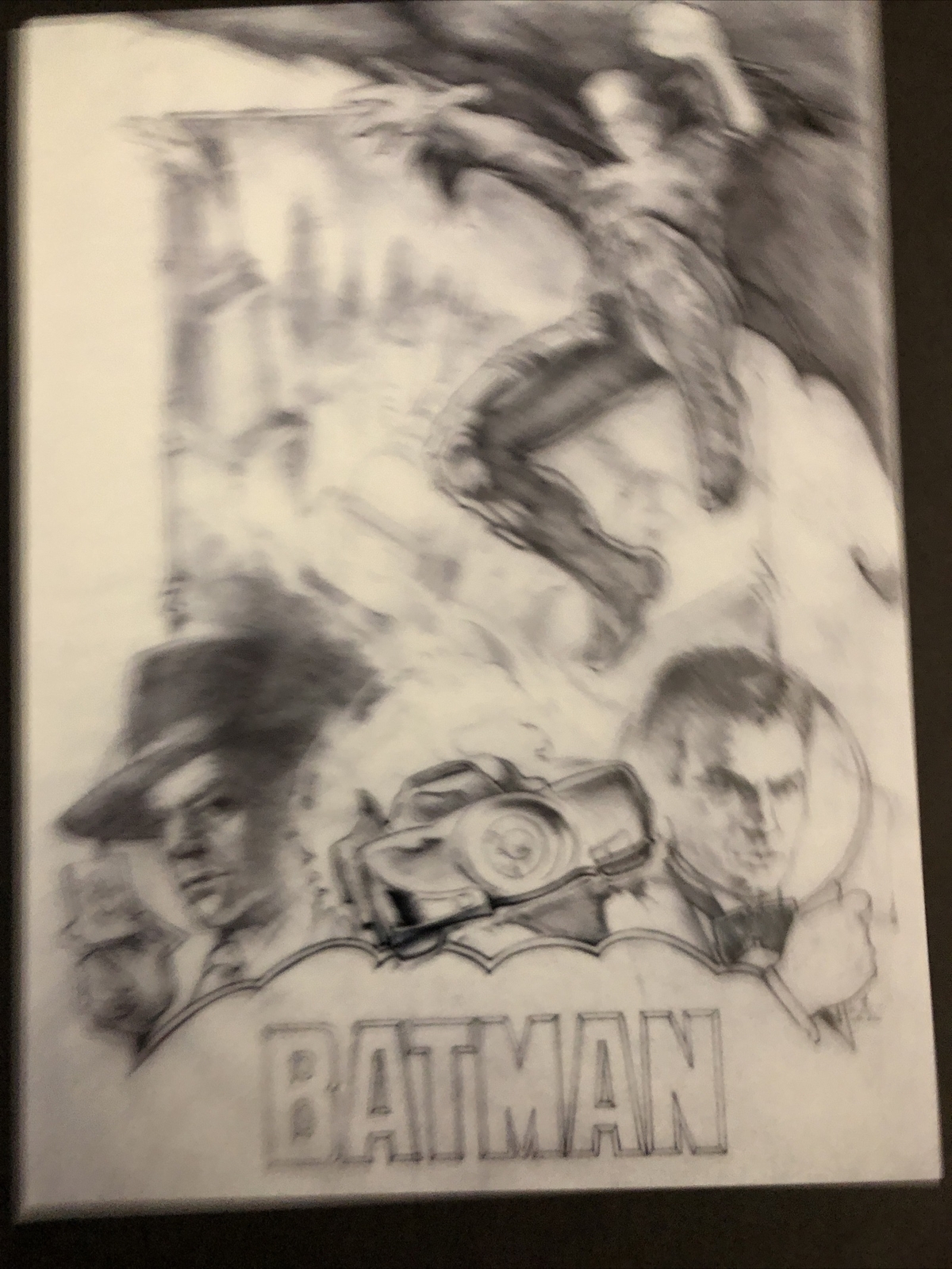 Batman 1989 Michael Keaton Movie Art Poster Print 9×12 John Alvin