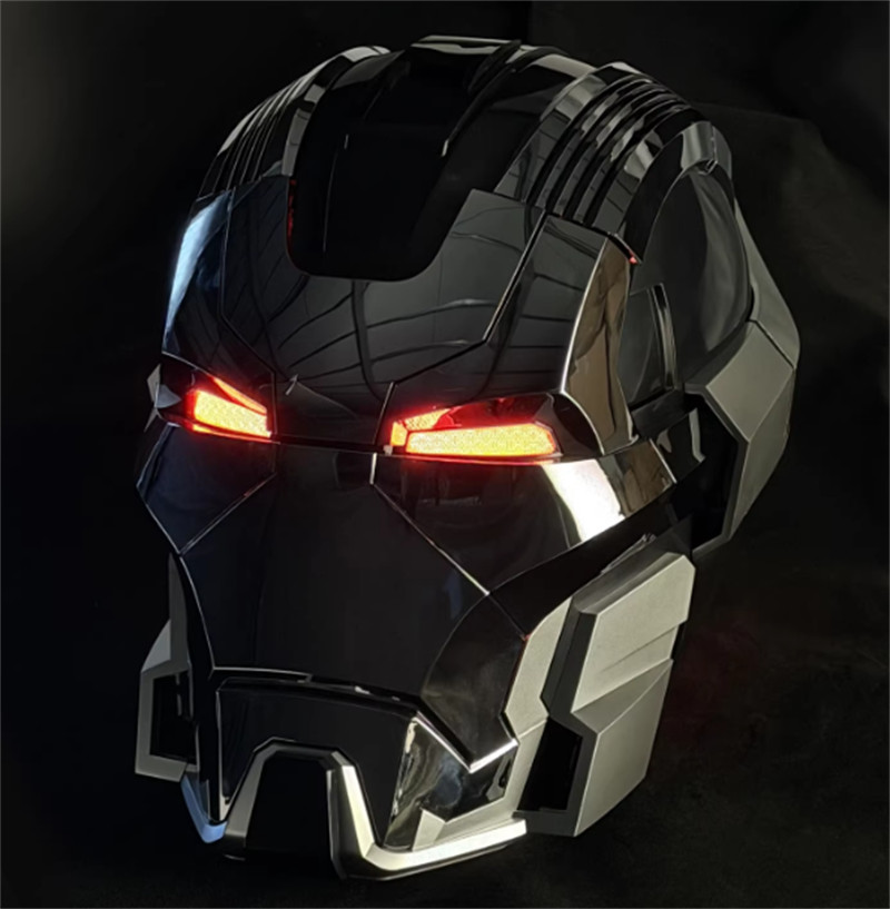Iron Man MK17 1/1 Wearable Cosplay Mask Helmet Silver English Voice-control Prop