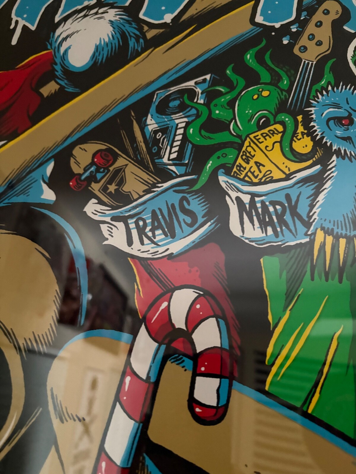 Blink 182 Signed 2012 Christmas Poster