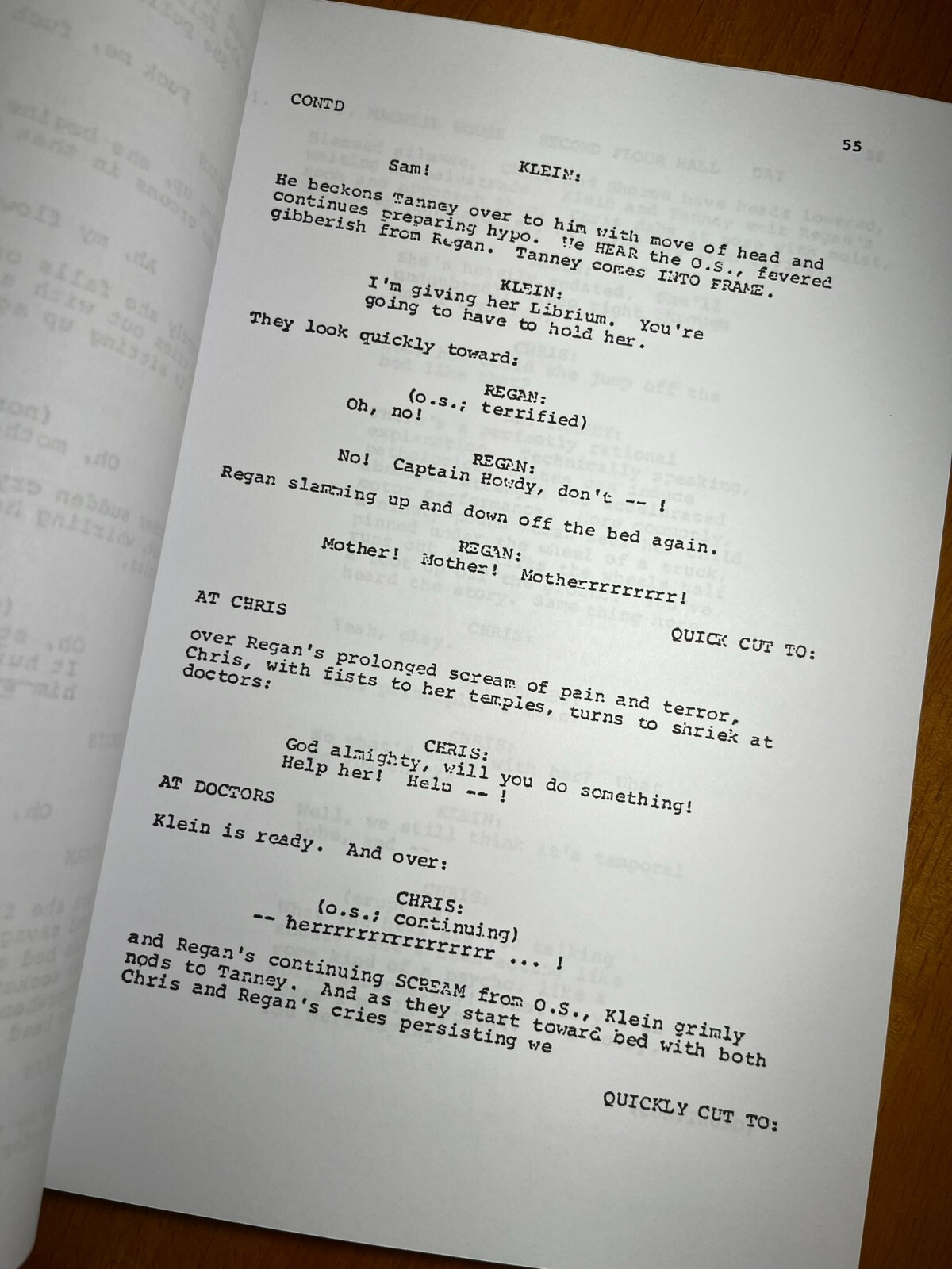 The Exorcist Script Signed- Autograph Reprints- 137 Pages- William Peter Blatty