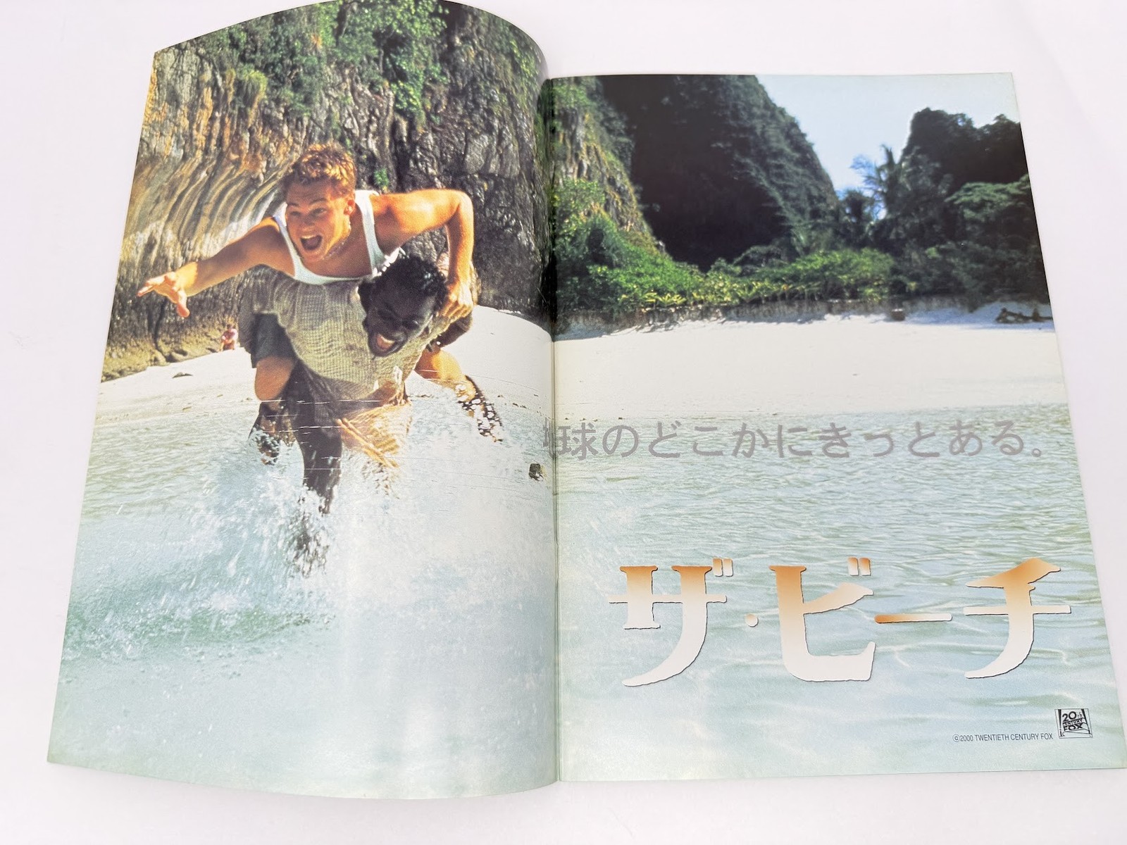 The Beach (2000) Japanese Movie Program +Flyer Leonardo DiCaprio Danny Boyle