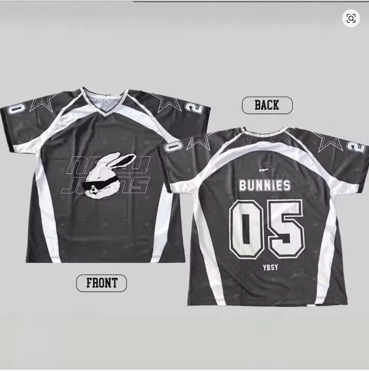 NEWJEANS KPOP SHORT T-SHIRT Y2K FASHION YBSY KOREAN SPORTS JERSEY BBI