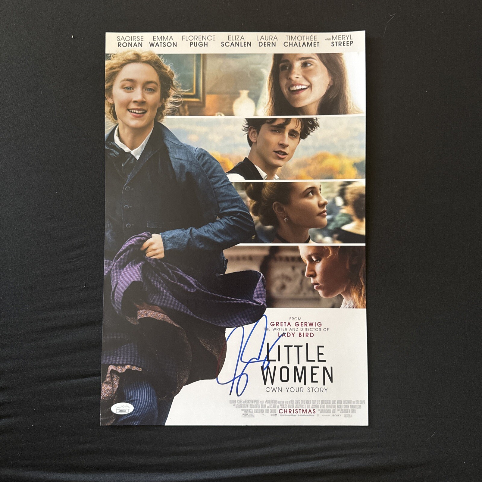 Greta Gerwig Laura Dern Little Women Signed 12×18 POSTER Photo Autograph JSA COA