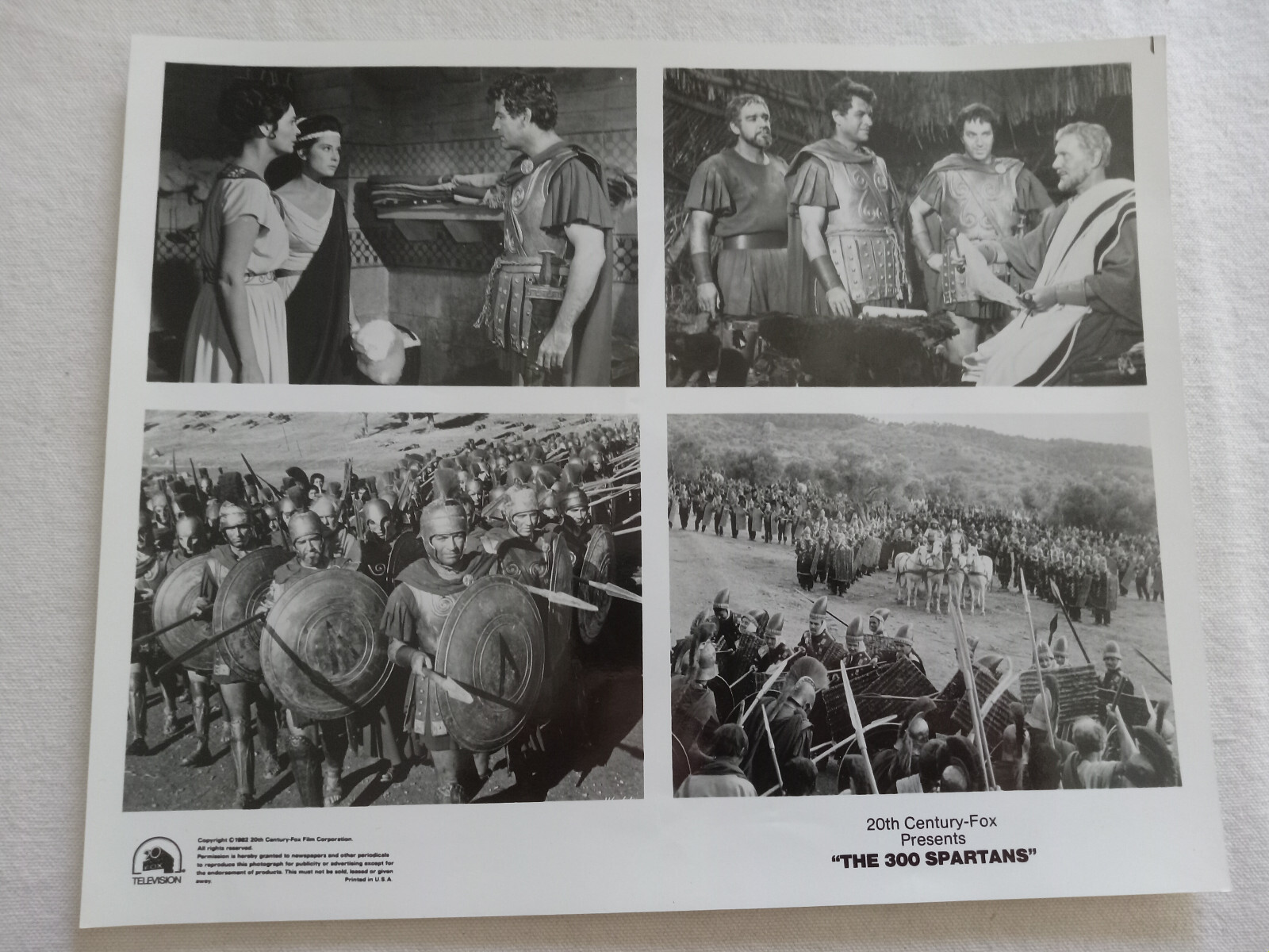 The 300 Spartans Vintage Movie Photo Greek History Persia War Battle 1962