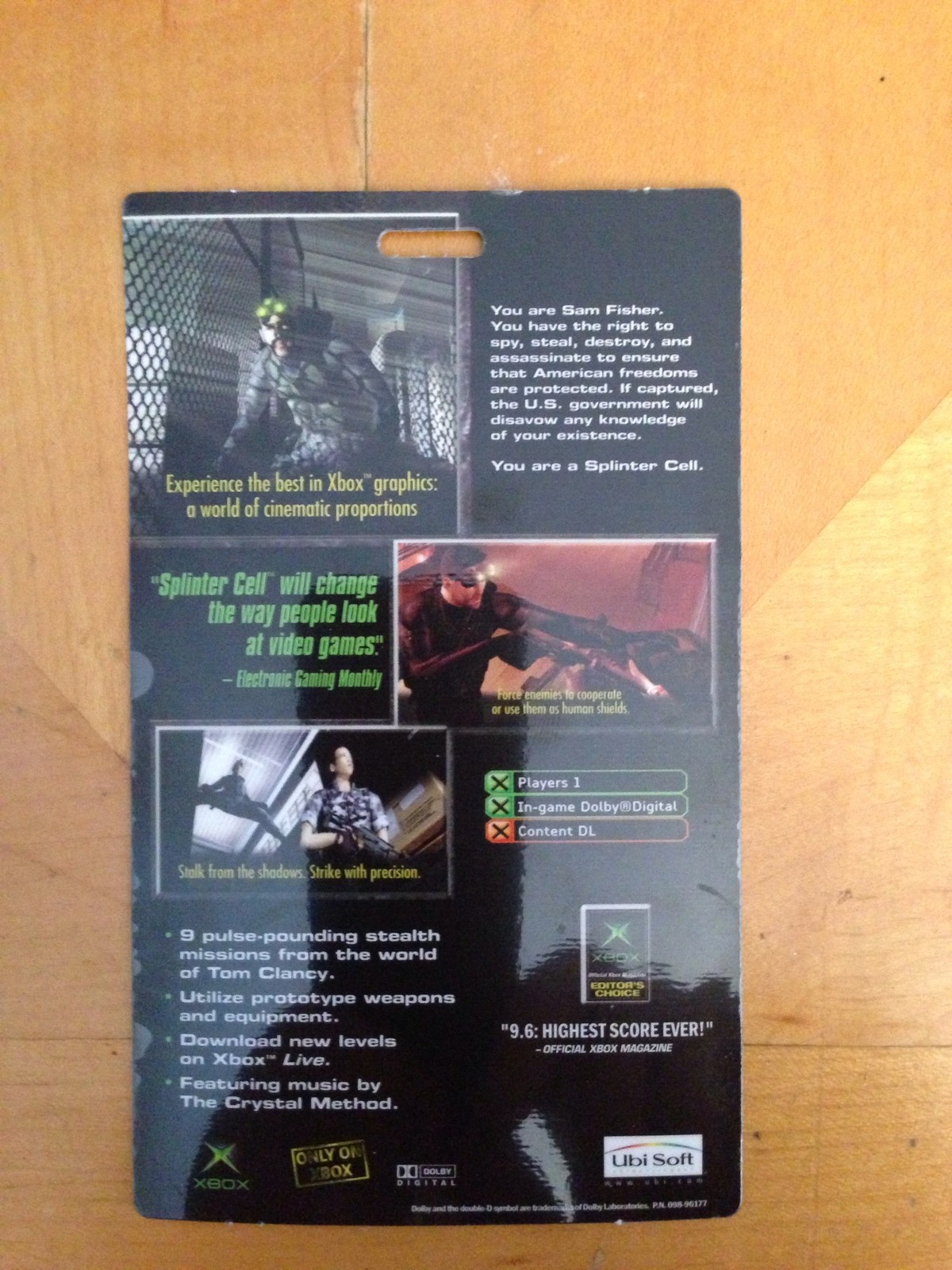 Splinter Cell Lanyard Card