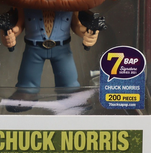 Funko Pop Chuck Norris 673 Signed Chuck Norris 7BAP LE 200 JSA COA W/ Protector