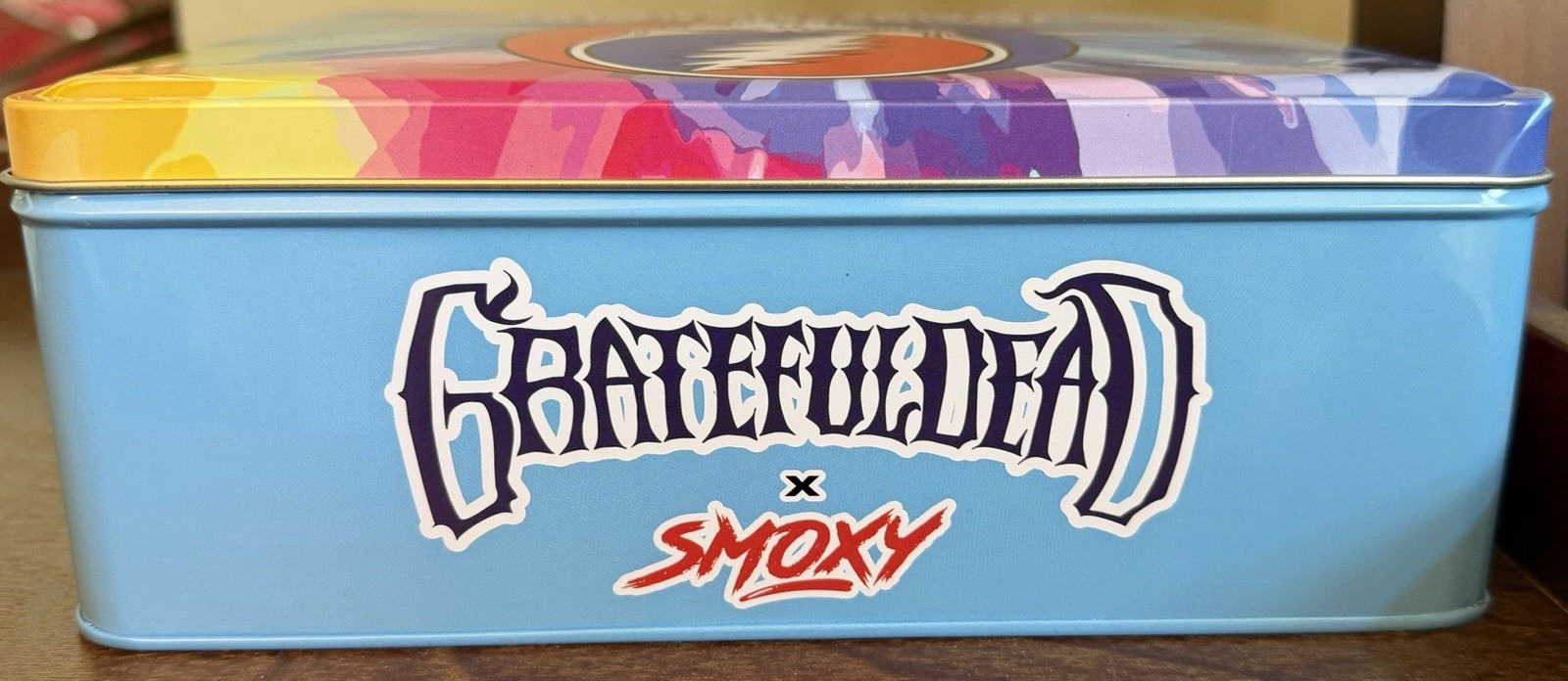 Official Grateful Dead Smoke Tin Storage Case Empty Skull Logo Smoxy Foam Insert