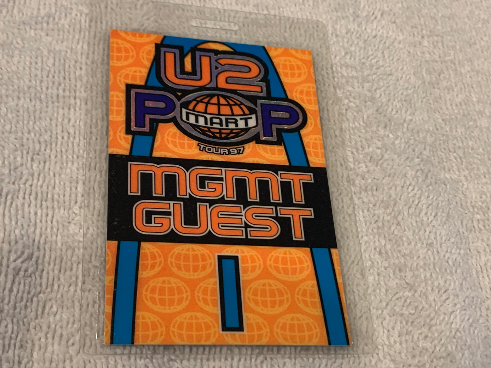 U2 UNUSED CONCERT TOUR PASS POP MART Bono Edge Larry Mullen Dick Evans U 2 1