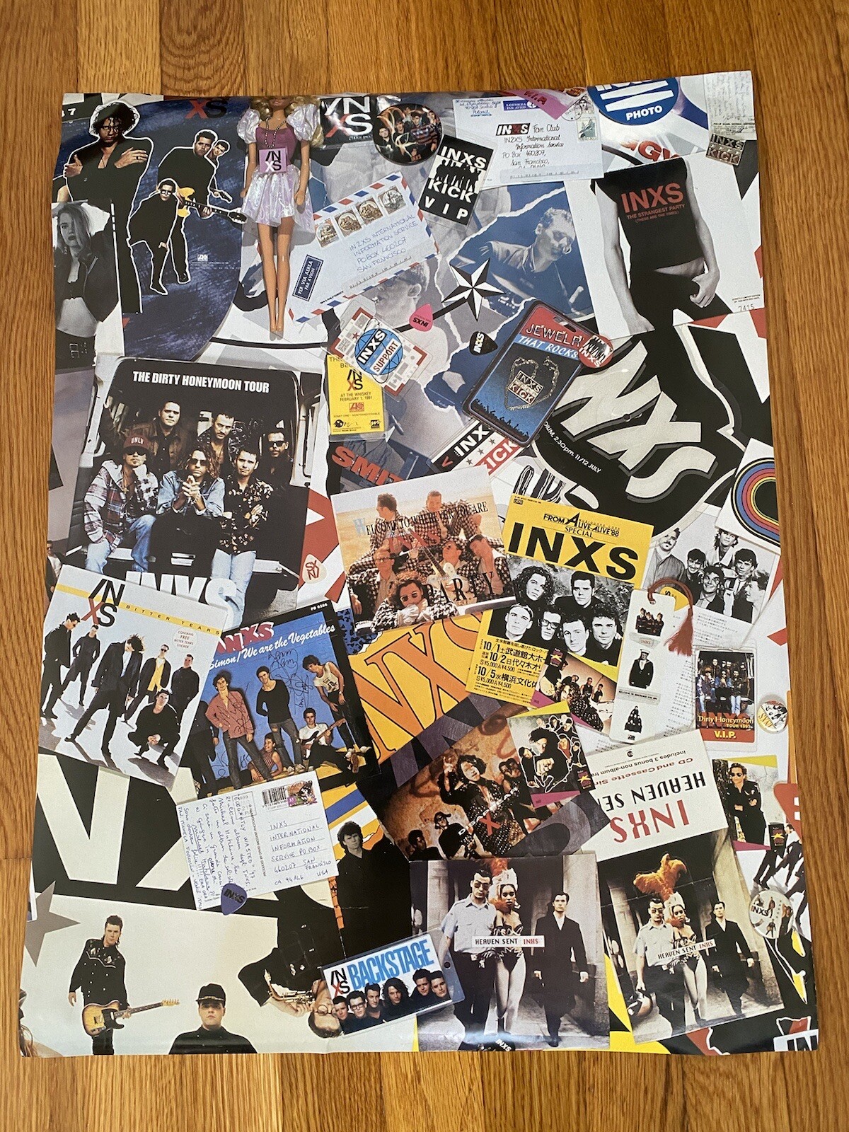 INXS Shine Like it Does The Anthology Double Sided Promo Poster 18X24 Never Hung