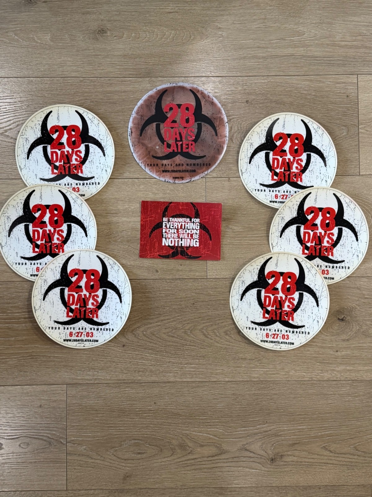 ☣️ILLUSIVE 2003 28 Days Later Movie Promo BUNDLE-Liquid Blood Mouse Pad Stickers