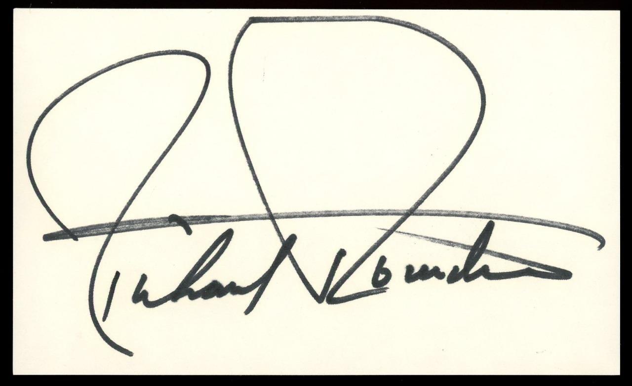 RICHARD ROUNDTREE signed 3×5 index card | “Shaft” & “Brick” – autograph