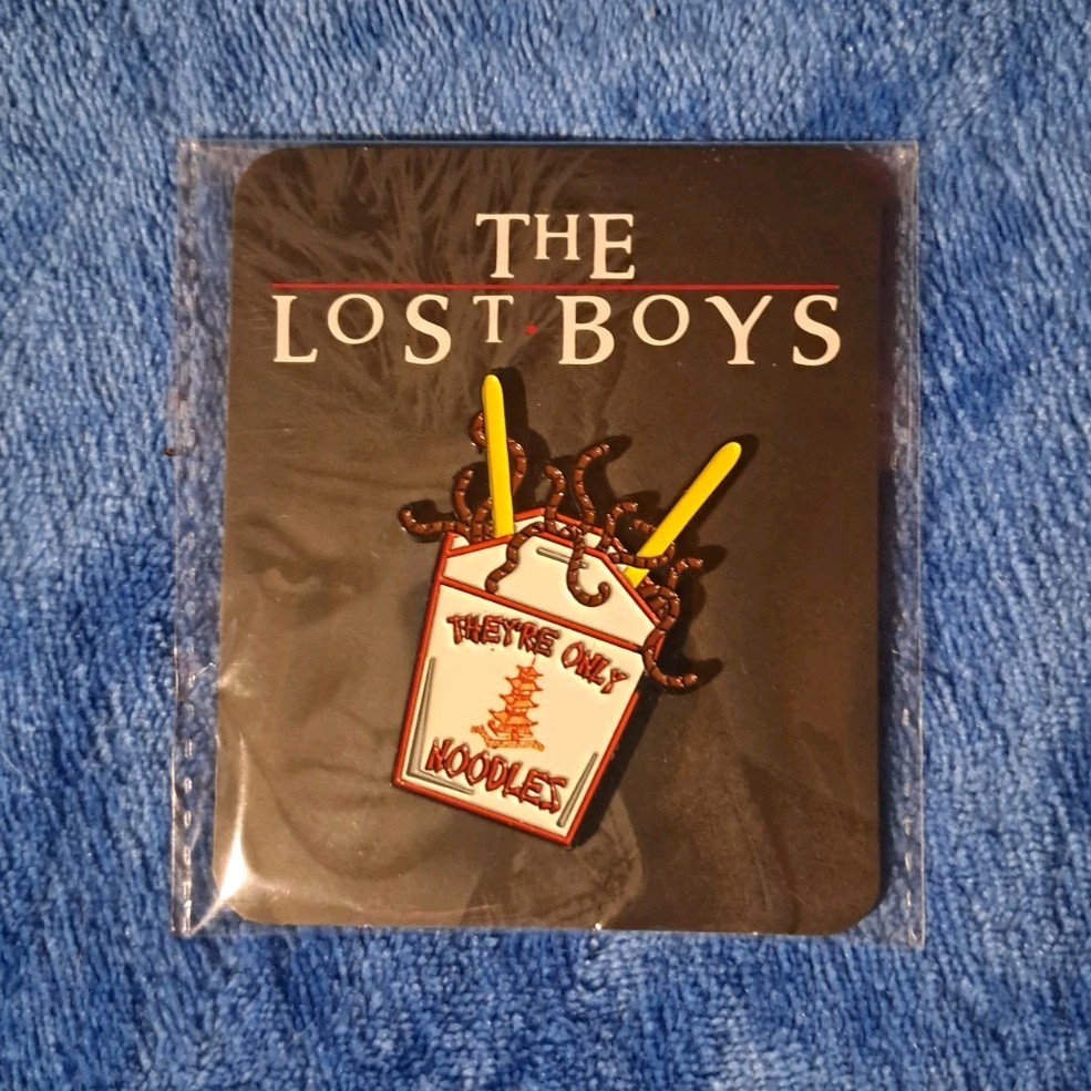 The Lost Boys Loot Fright “They’re Only Noodles” Movie Collectible Pin