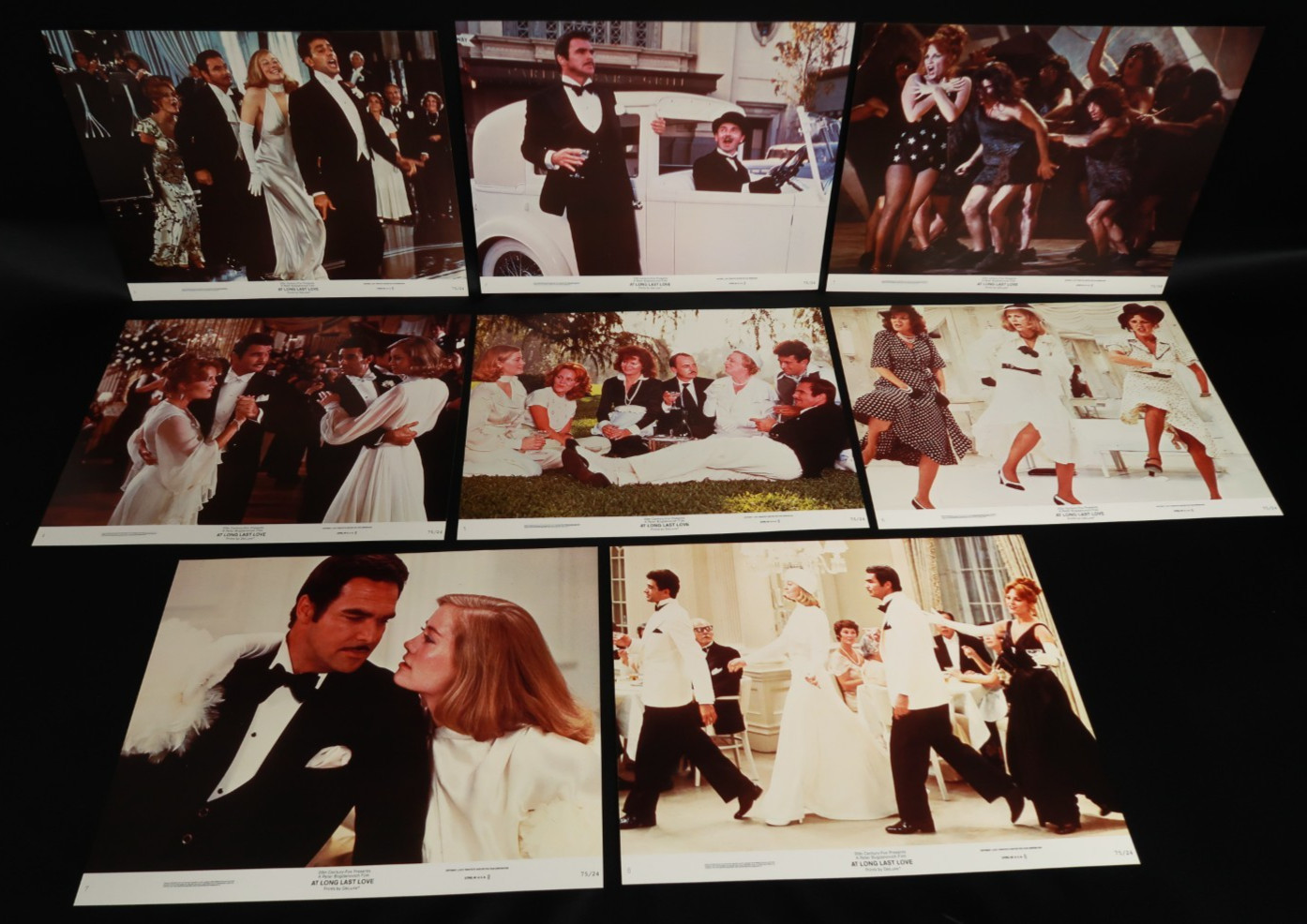 At Long Last Love 1975 Lobby Cards Full Set Originals 11″ x 14″ NSS 75/24 Burt R