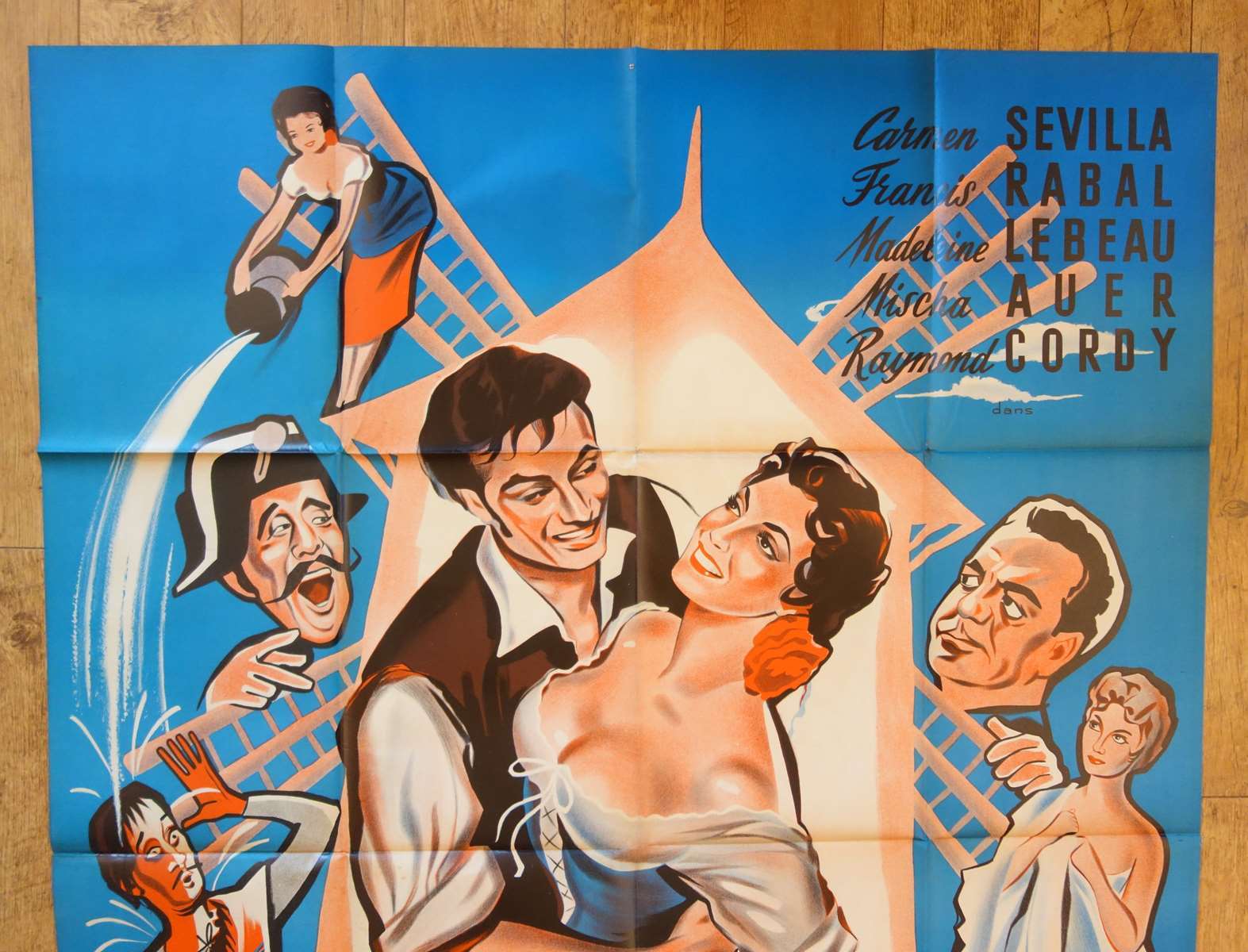 MILLER’S SAUCY WIFE Carmen Sevilla original LARGE french movie poster R litho