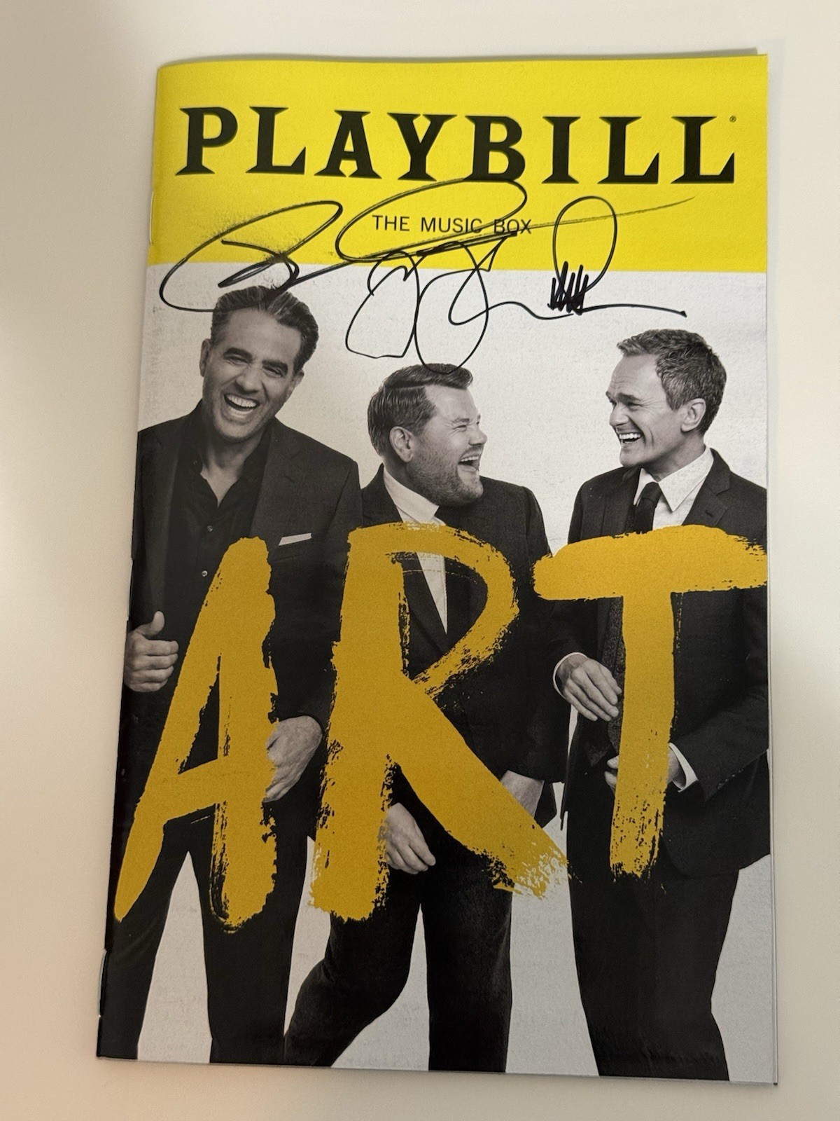 Art Signed Broadway Playbill James Corden Neil Patrick Harris Bobby Cannavale