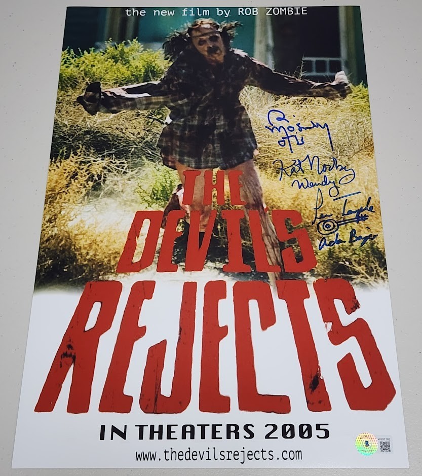 The Devil’s Rejects Triple Signed 11×17 Kate Norby Bill Moseley Lew Temple