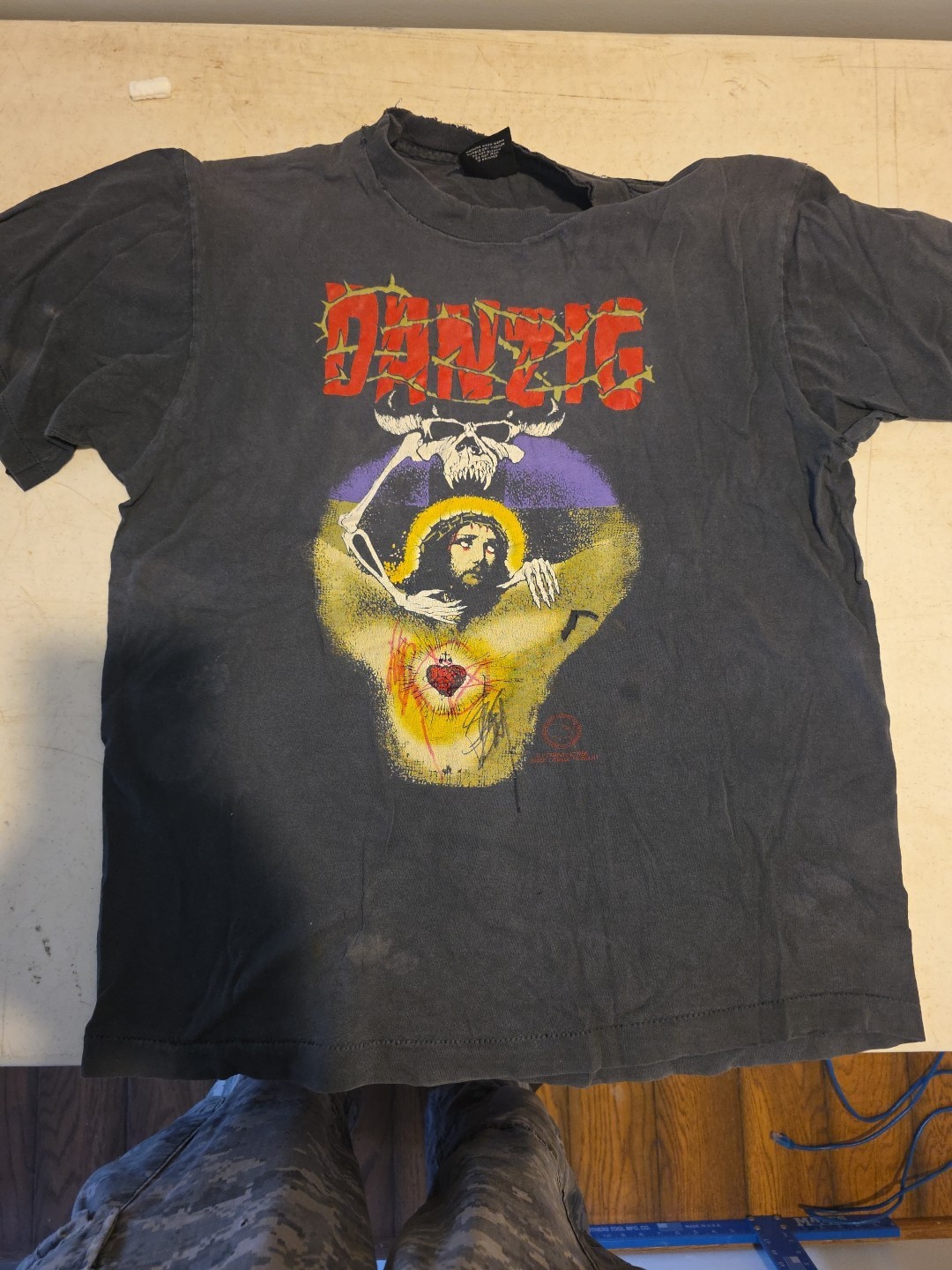 Rarest Vintage Danzig God Dont Like It Autographed T Shirt. One Of A Kind.