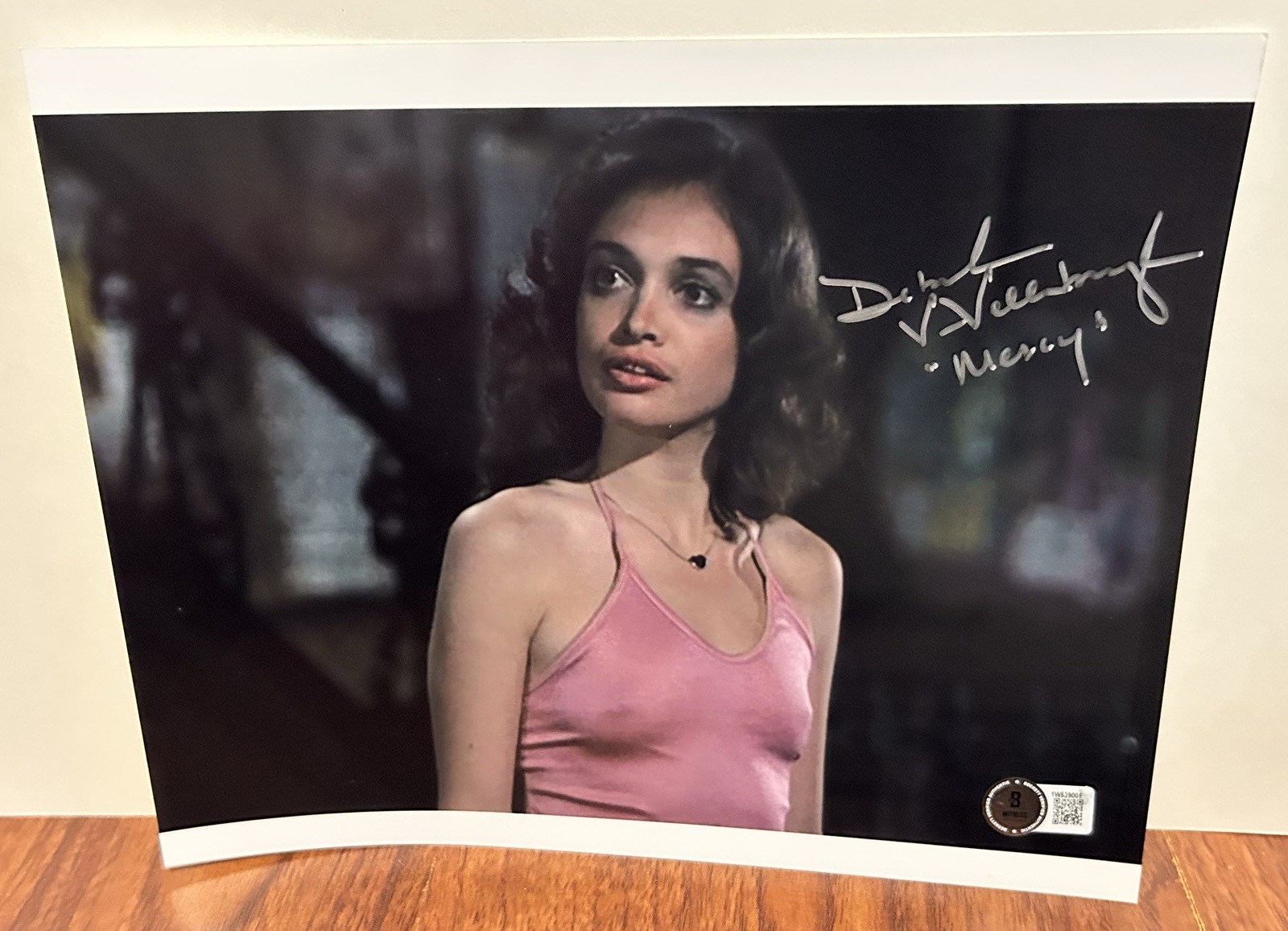 DEBORAH VAN VALKENBURGH SIGNED THE WARRIORS 8×10 PHOTO B ADDED MERCY BECKETT BAS