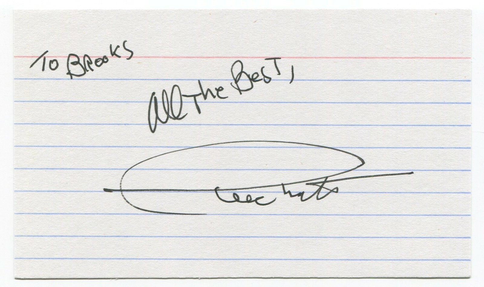 Creed Bratton Signed 3×5 Index Card Autographed Signature Actor The Office