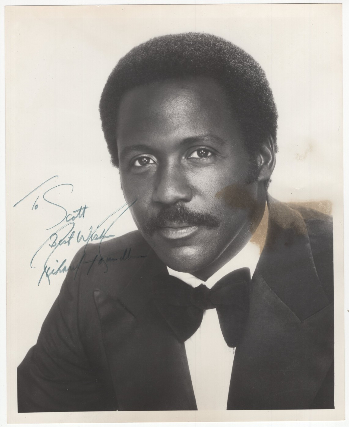 Richard Roundtree Vintage Signed 8 x 10 Photo / Autographed Actor Shaft