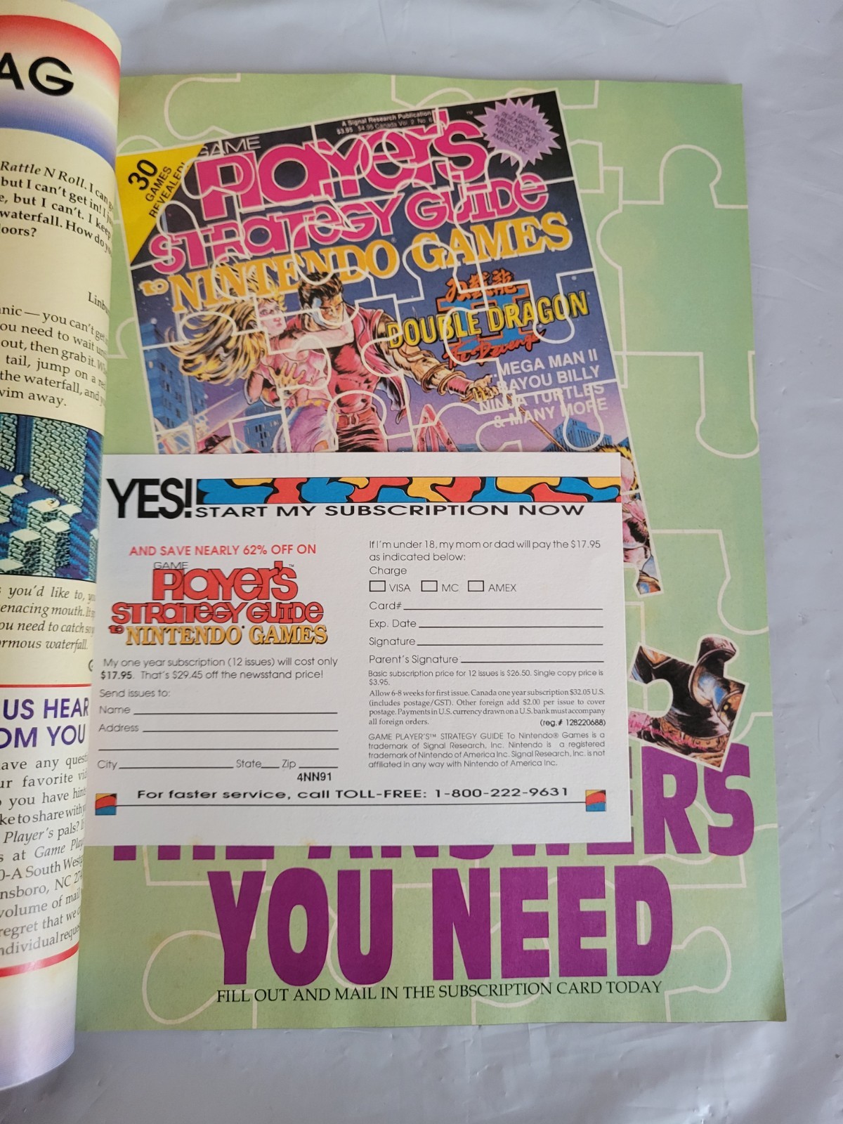 Game Players Strategy Guide For Nintendo Games October 1991 NES SNES Game Boy