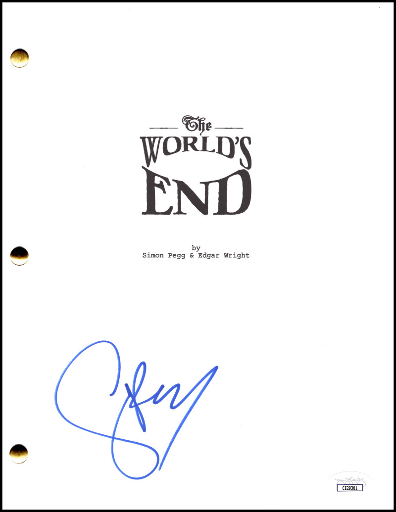 Simon Pegg Signed Autograph The World’s End Full Script Screenplay w/ JSA COA