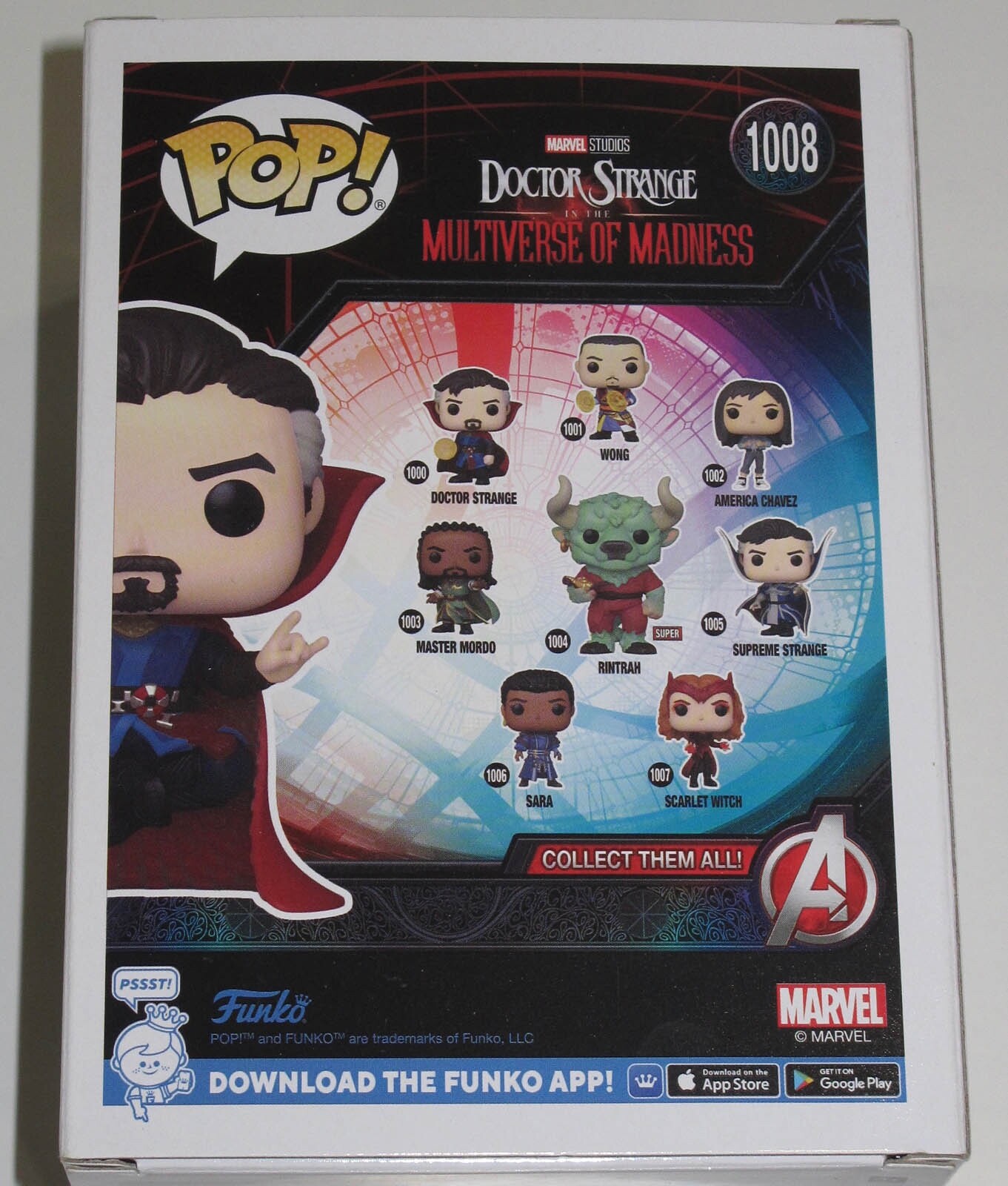 Benedict Cumberbatch signed “DOCTOR STRANGE” Funko Pop #1008 Exact Proof JSA COA