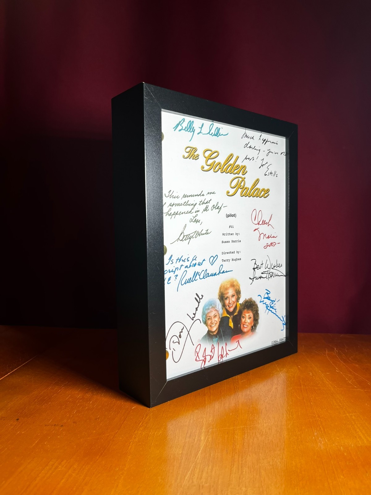 Golden Palace Pilot Script Signed- Autograph Reprints- Golden Girls Spin-Off