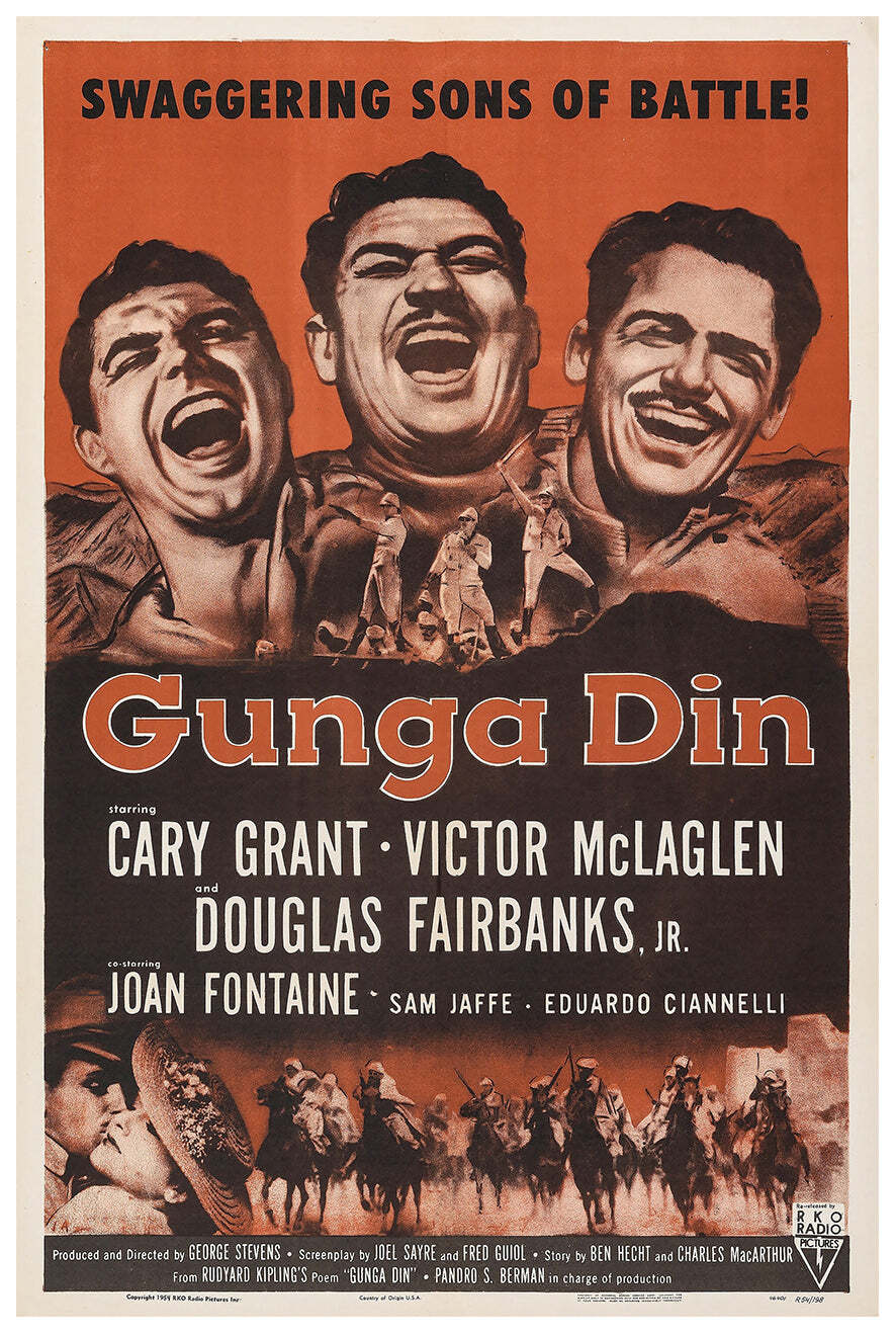 Gunga Din 1939 – Cary Grant – US(2) – Classic Movie Poster