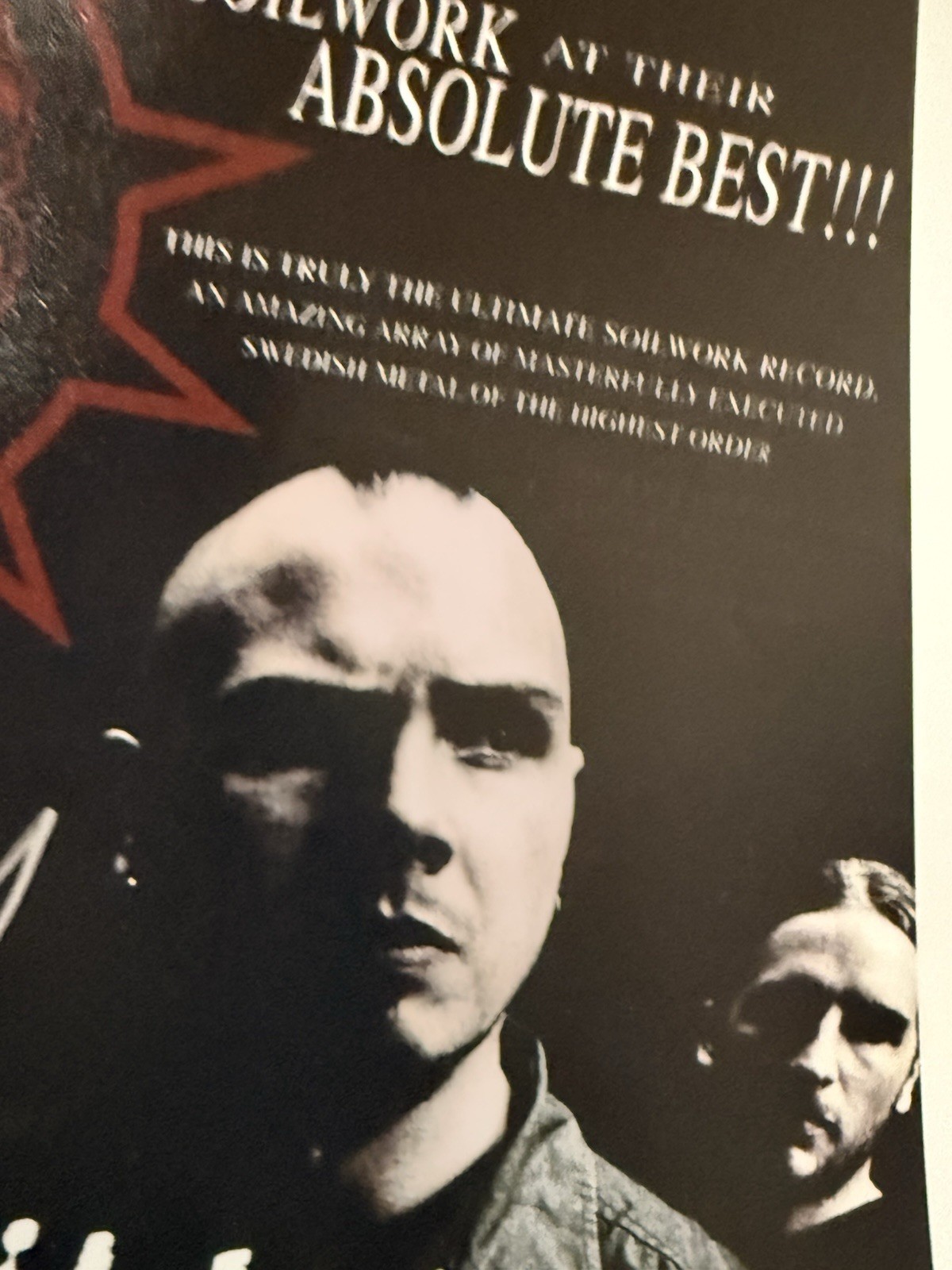 Soilwork 2005 “Stabbing The Drama” Signed Poster w/ JSA Certification
