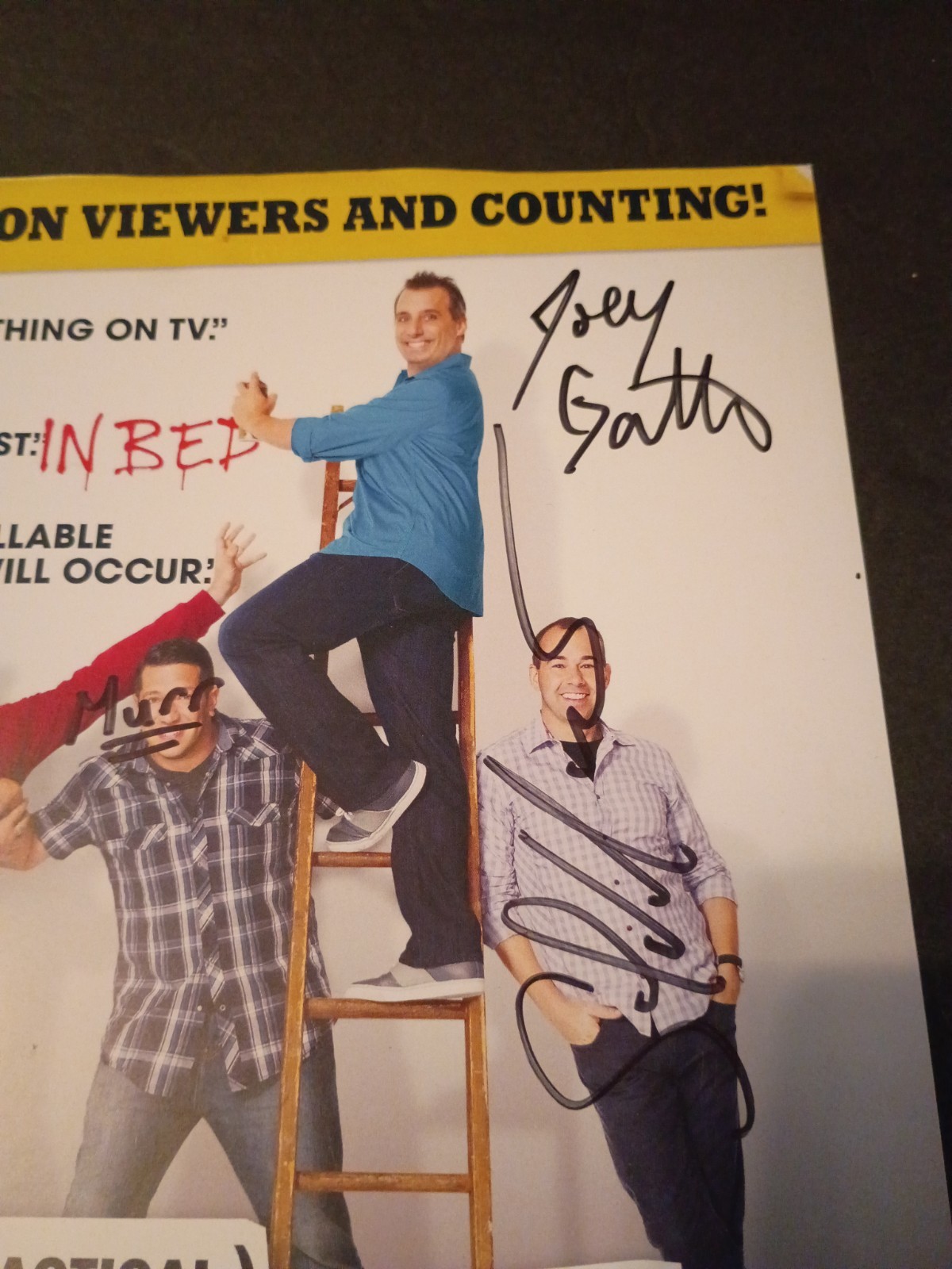 IMPRACTICAL JOKERS (Joe,Q,Murr,Sal) Signed Autographed 8×11 Photo
