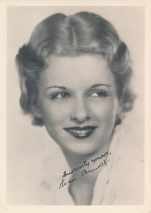 JOAN BENNETT Beautiful Original Vintage 1920s Silent Starlet DBW Portrait Photo