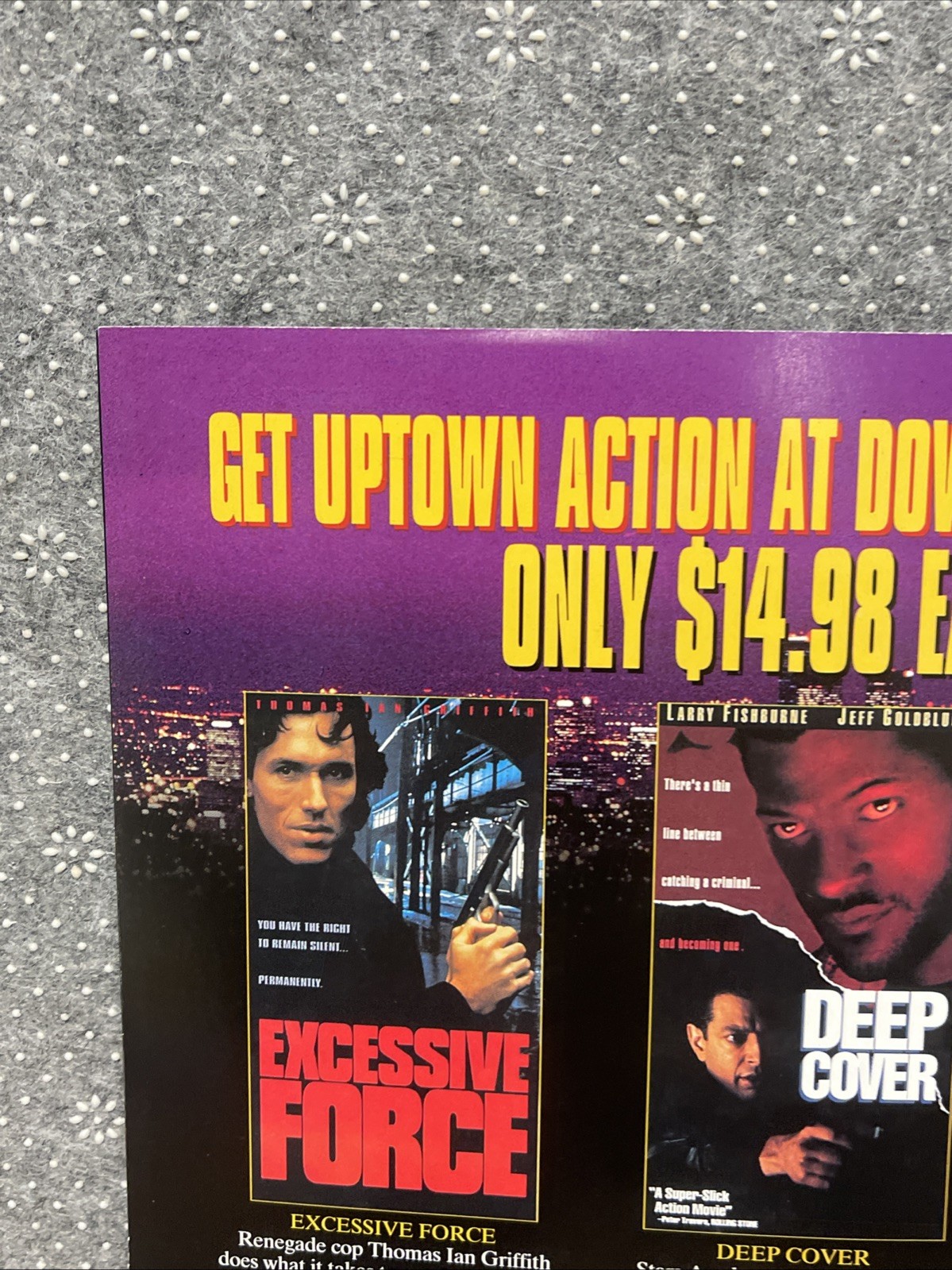 Never Say Die Original Press Kit 8.5×11” Video Store Promo Book CV JD