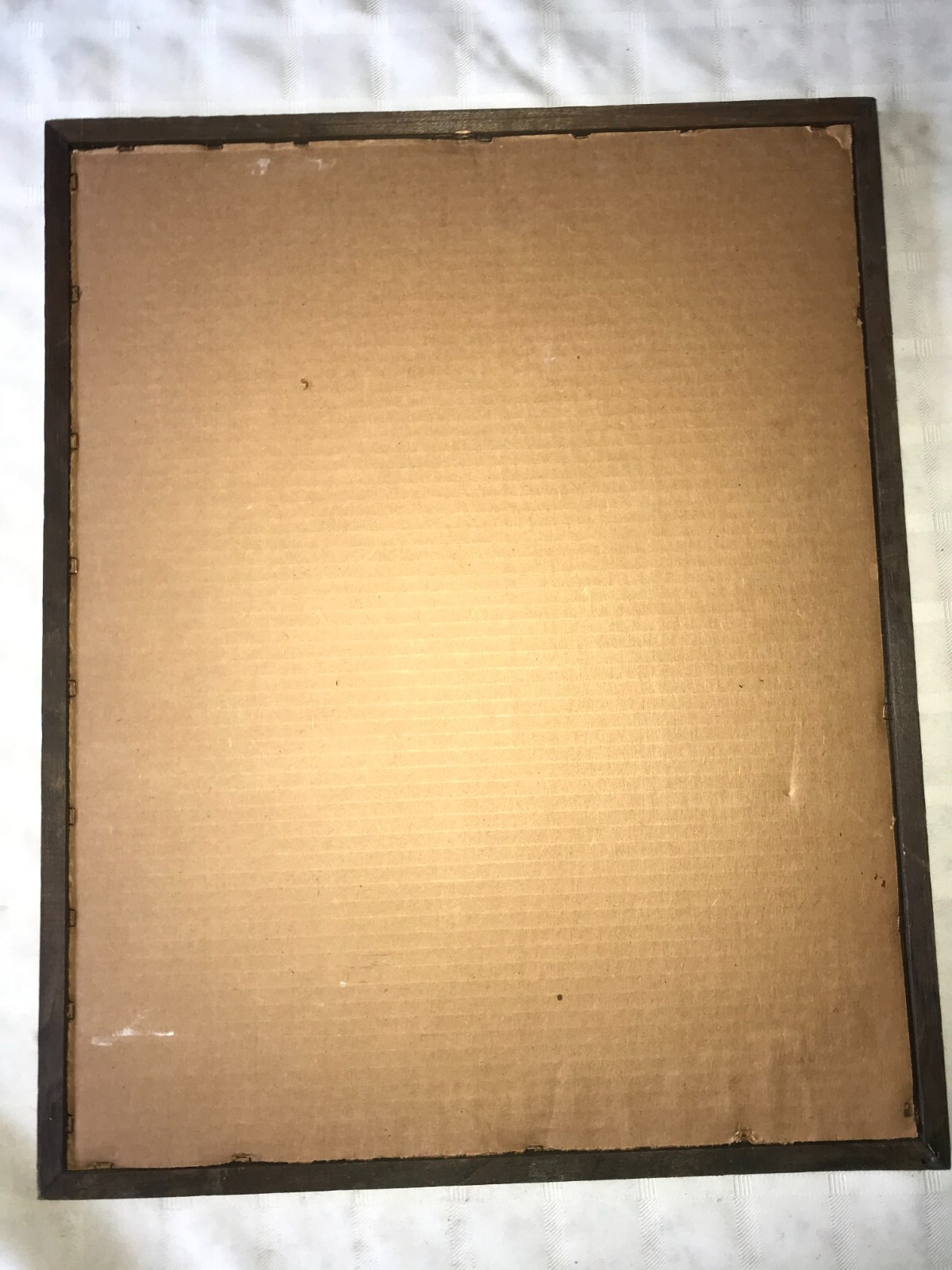 Vintage 1977 ELVIS PRESLEY Wood Frame Under Glass
