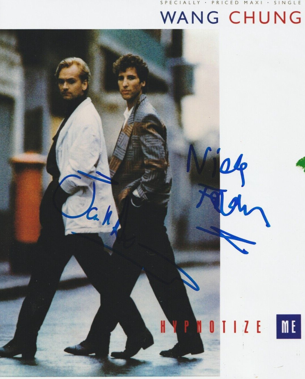 Wang Chung Autographed 8×10 Dance Hall Days Free Shipping MU859