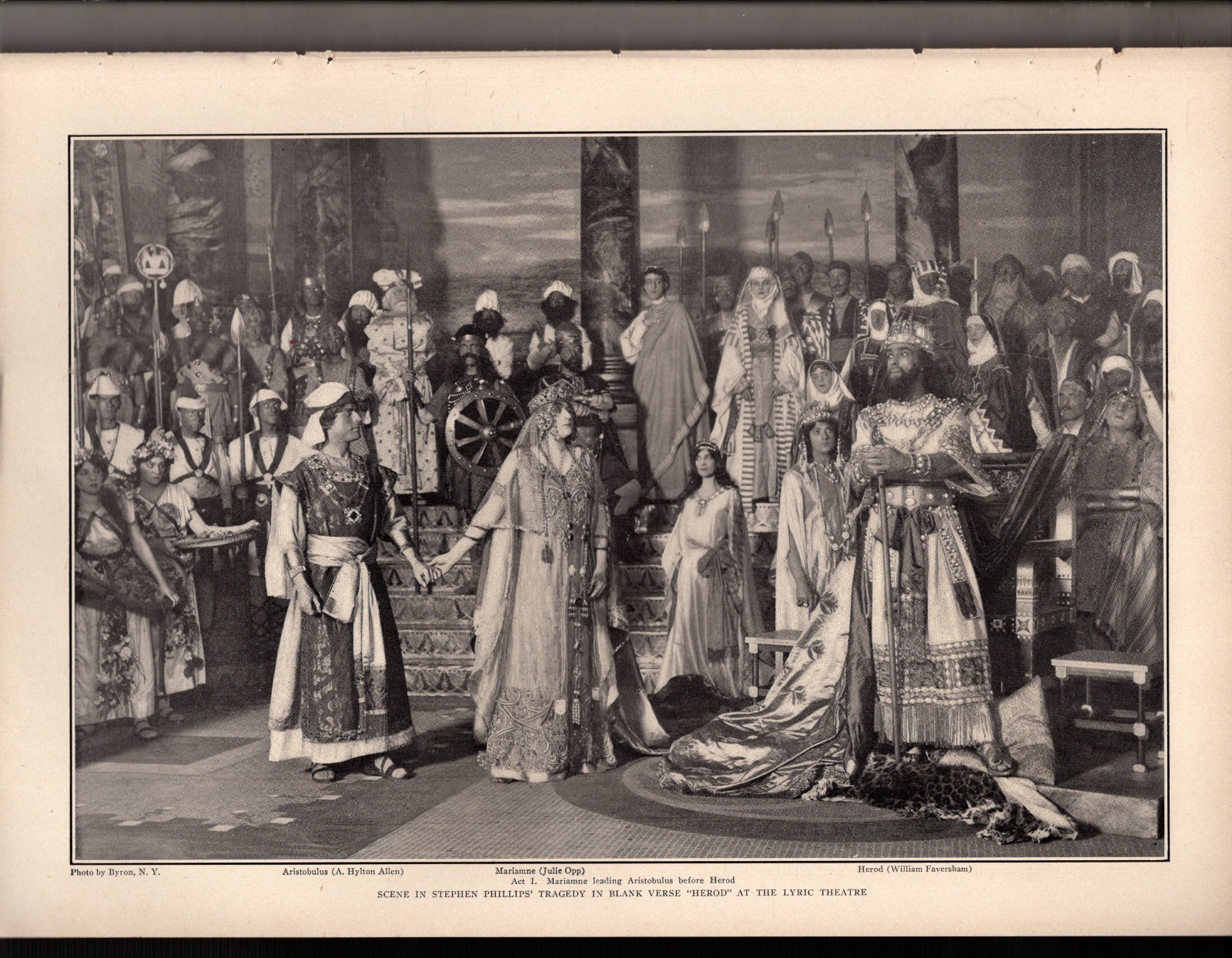 1909 Theatre – Opp; Faversham and Hylton Allen in Herod – original print only