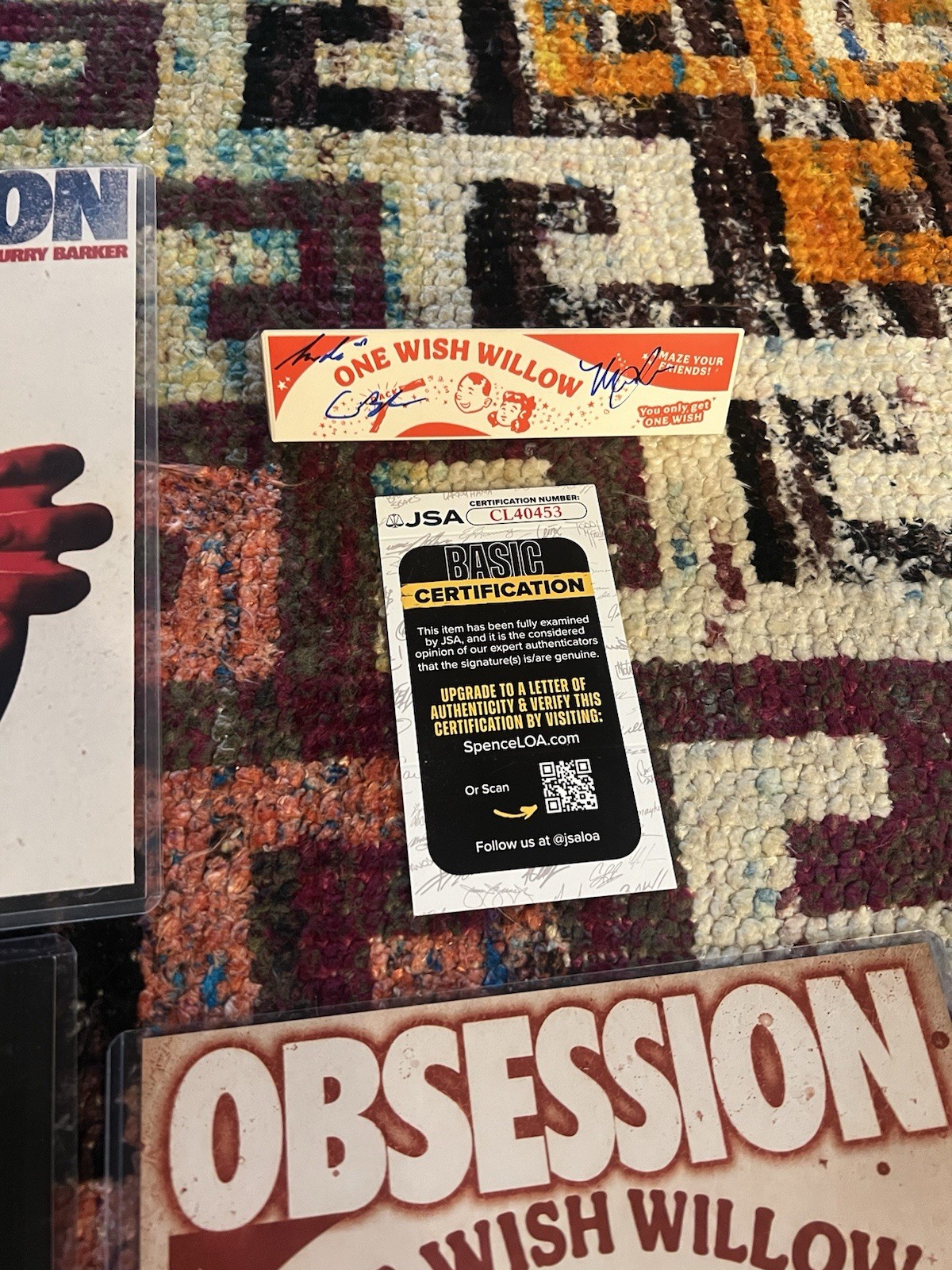 Obsession movie autograph lot!!! Inde Navarrette, Barker, Johnson. JSA&PSA Certs