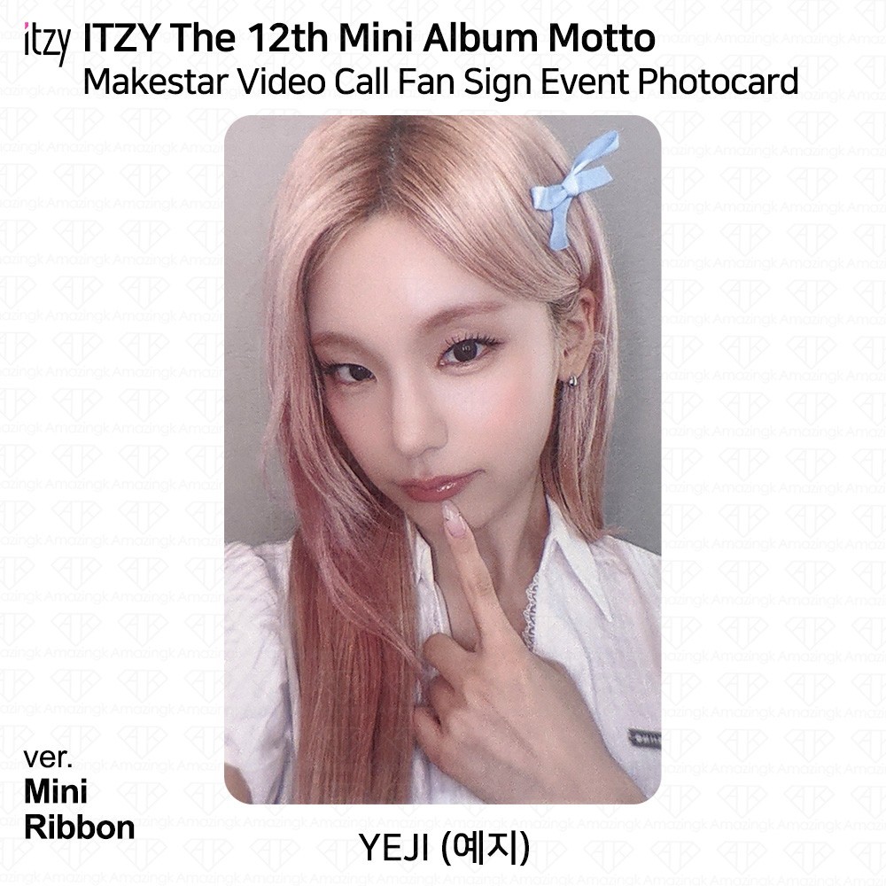 ITZY 12th Mini Album Motto MakeStar Video Call Event Photocard