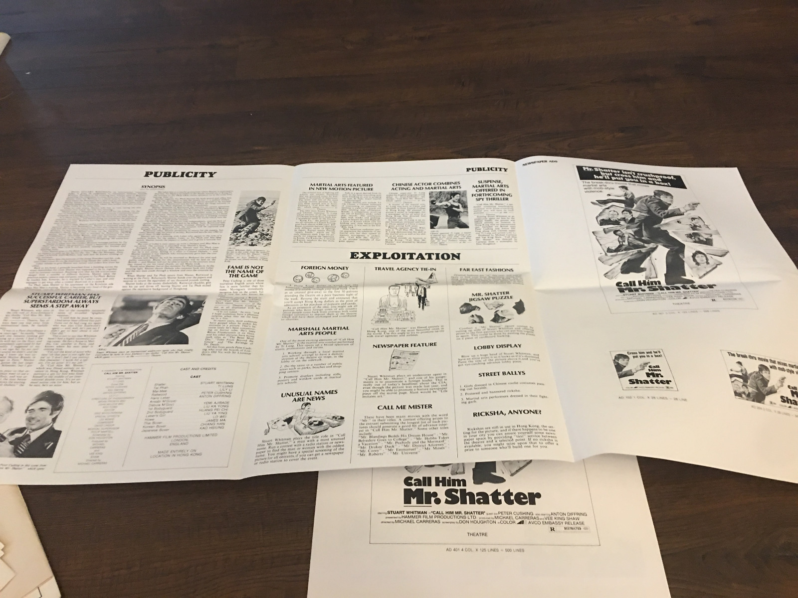 ORIGINAL PRESSBOOK MOVIE POSTER ADDS MATTS 1941 JOHN BELUSHI DAN AKROYD