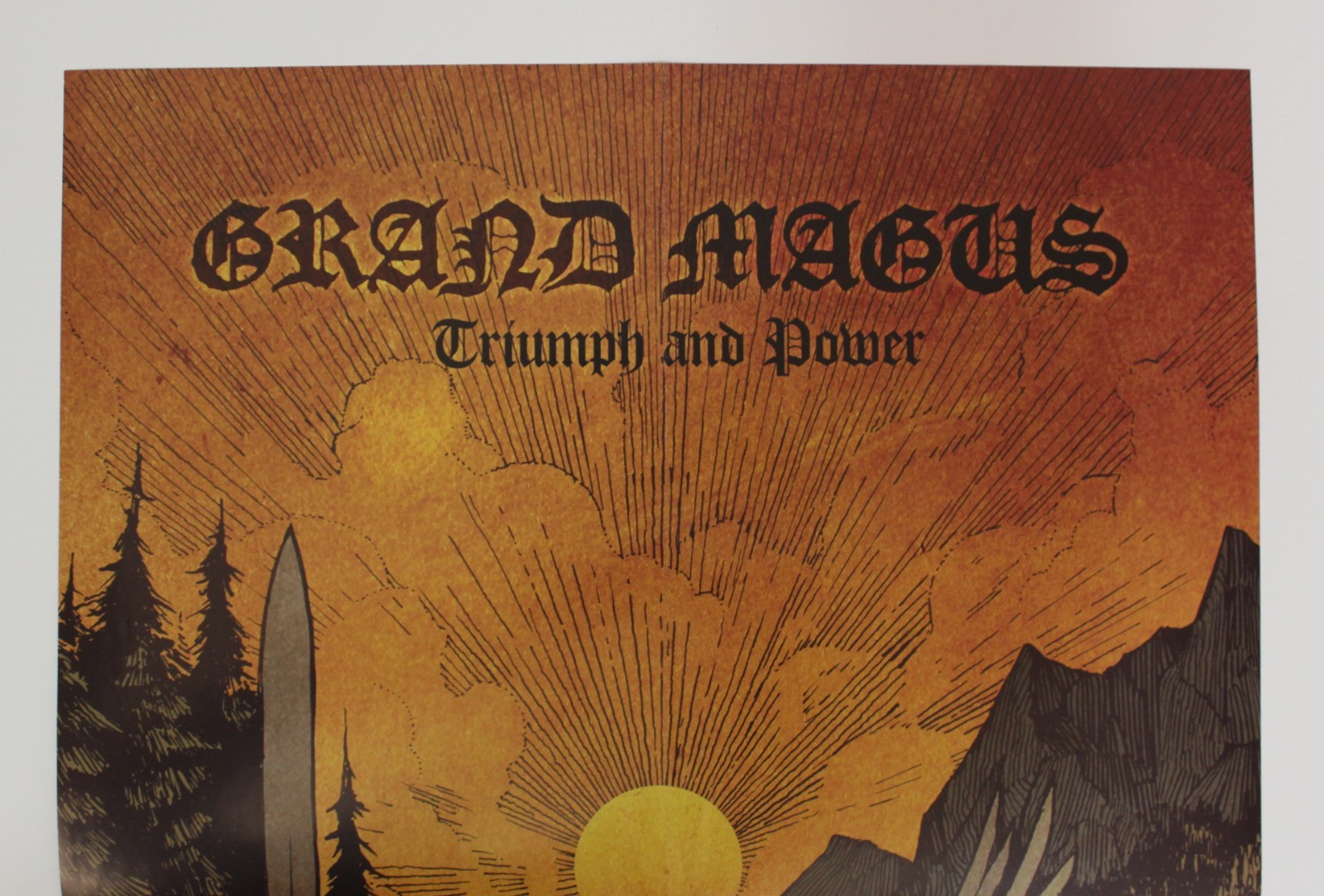 2014 GRAND MAGUS Triumph and Power Poster 23.25″ x 16.5″ (59 x 42cm) Heavy Metal