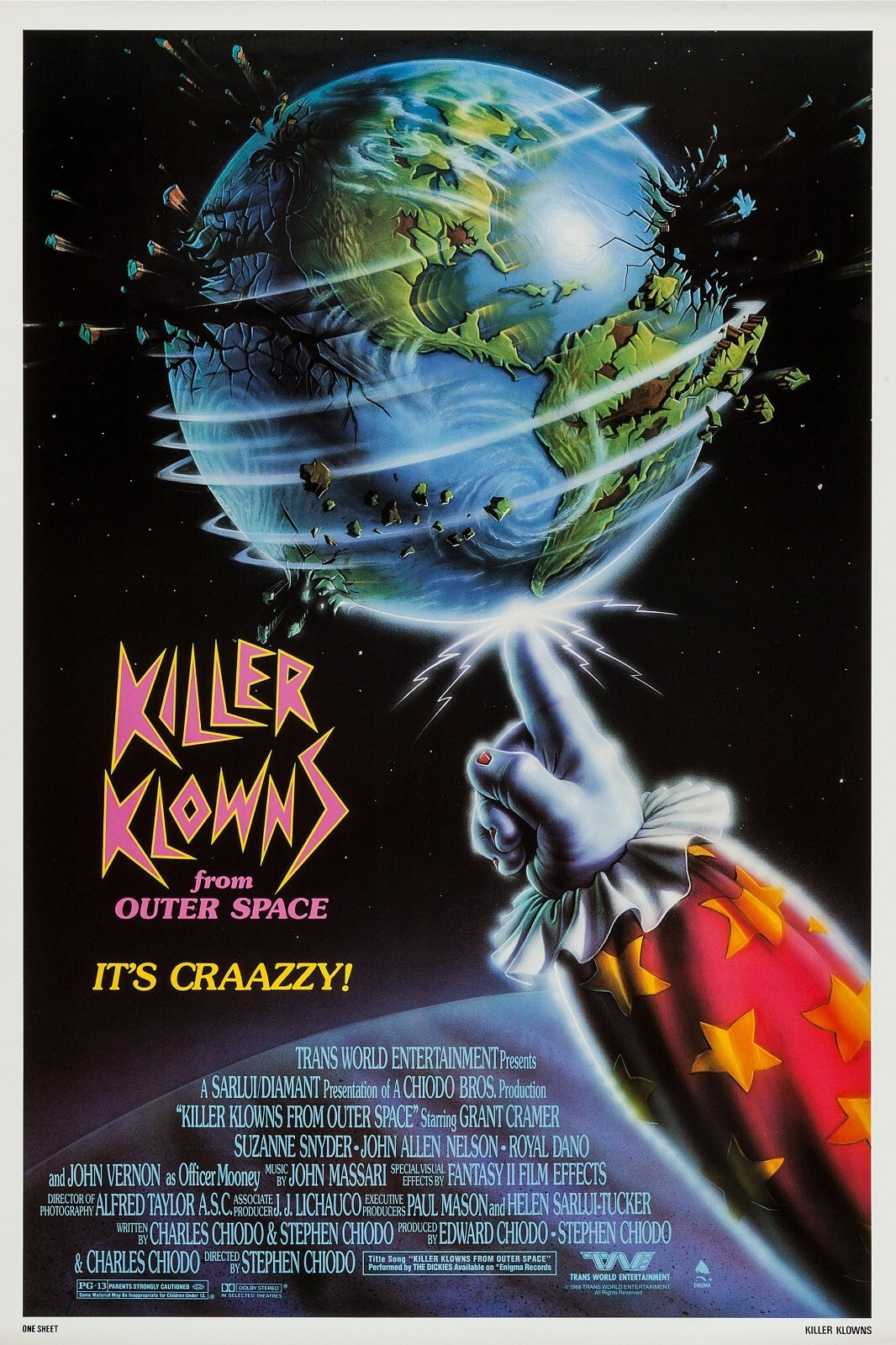 1988 Killer Klowns From Outer Space Set Of 4 11X17 Movie Posters Clowns Aliens🍿
