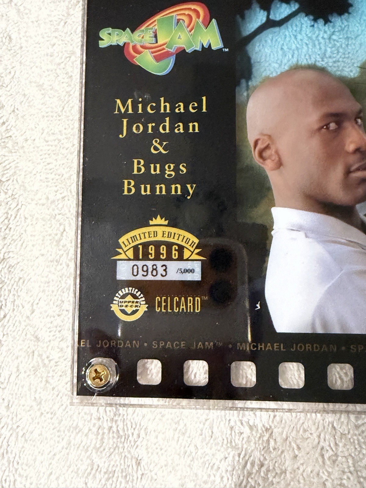 1996 Upper Deck Michael Jordan & Bugs Bunny Space Jam #983 Of 5000