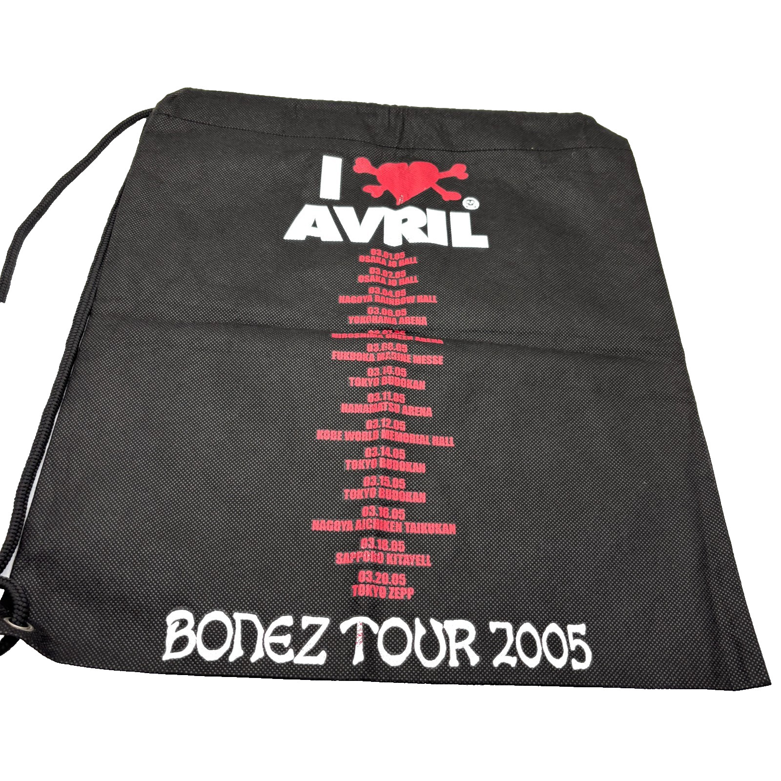 Avril Lavigne Excellent condition 2005 tour merchandis Large non-woven fabric