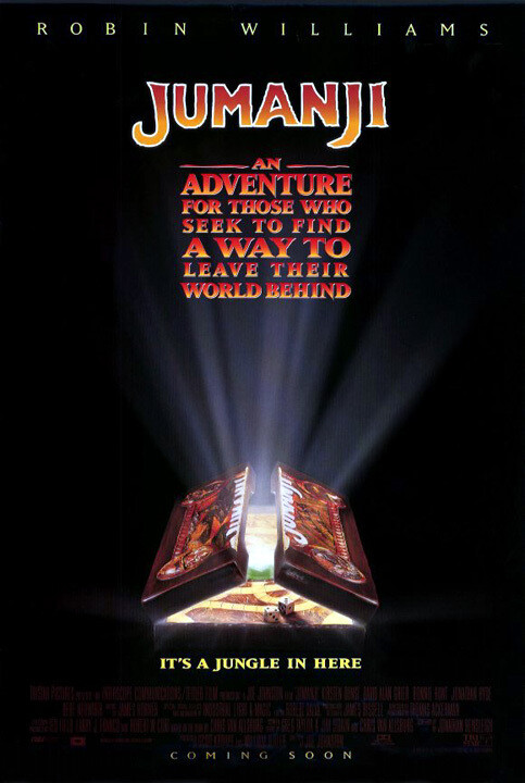 Jumanji (1995) Movie Poster Advance, Original, SS, Unused, NM, Rolled